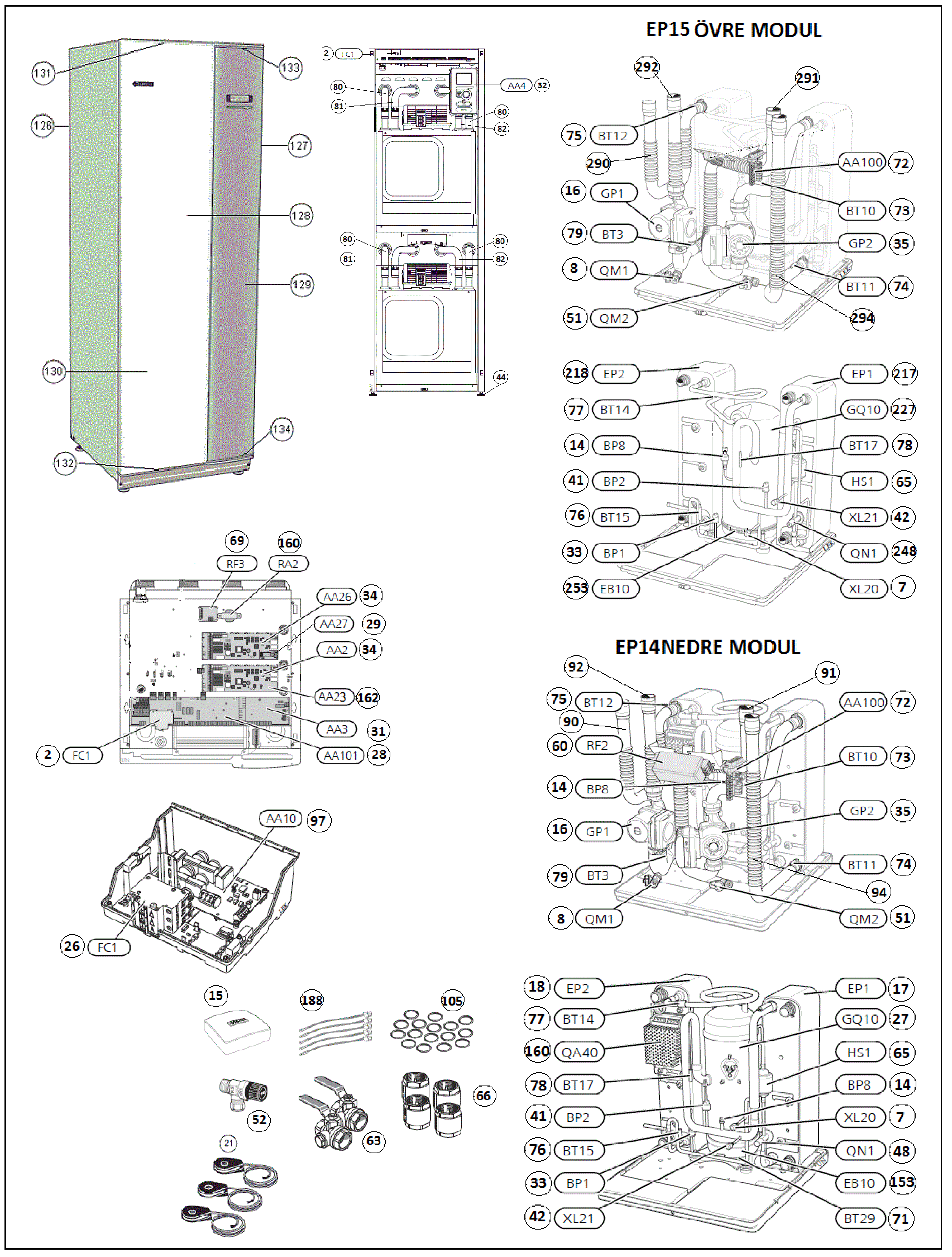 Nibe F1355-28 | 065436 exploded tekening