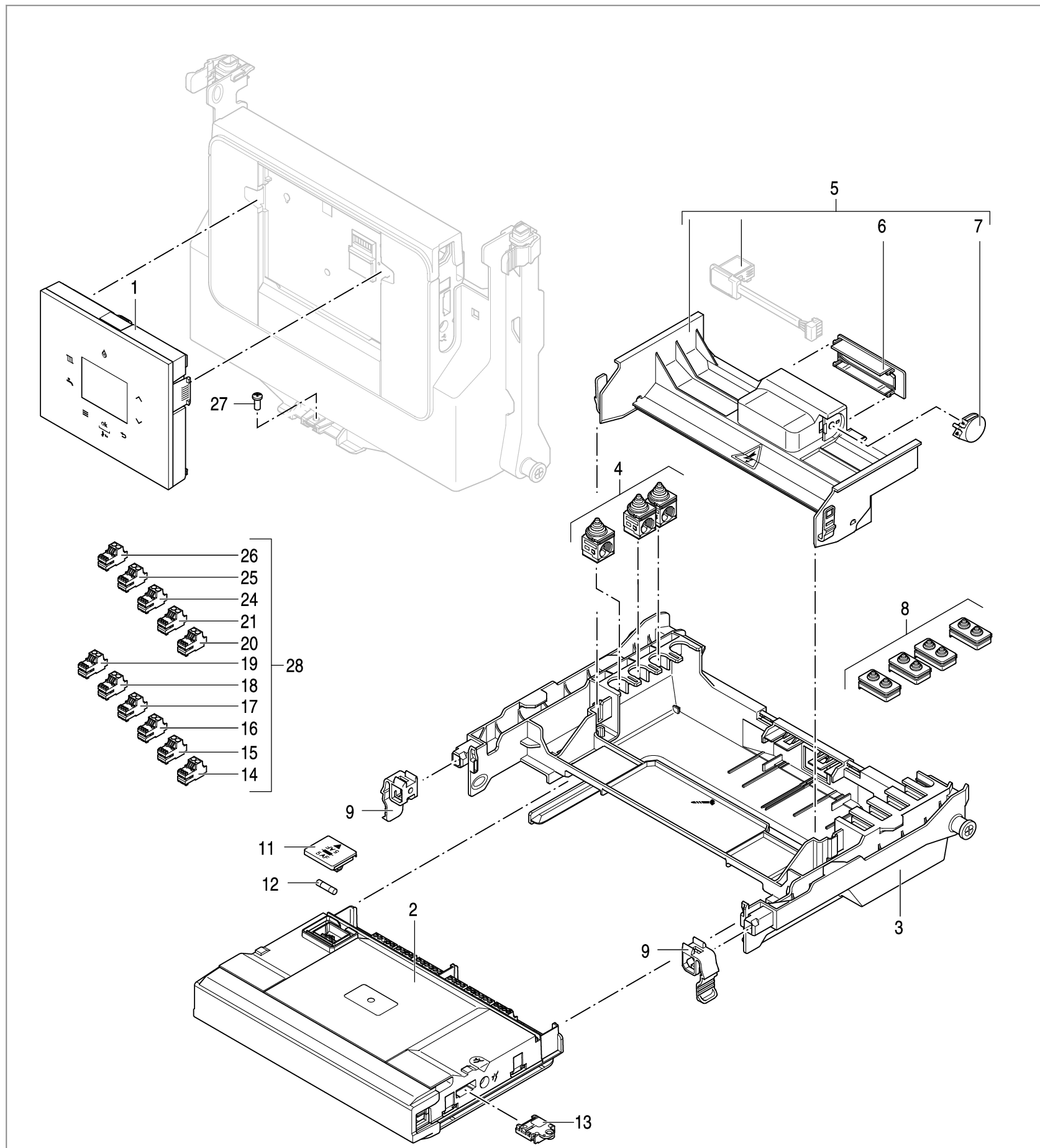 Nefit (Bosch) 9700i HR50 exploded tekening