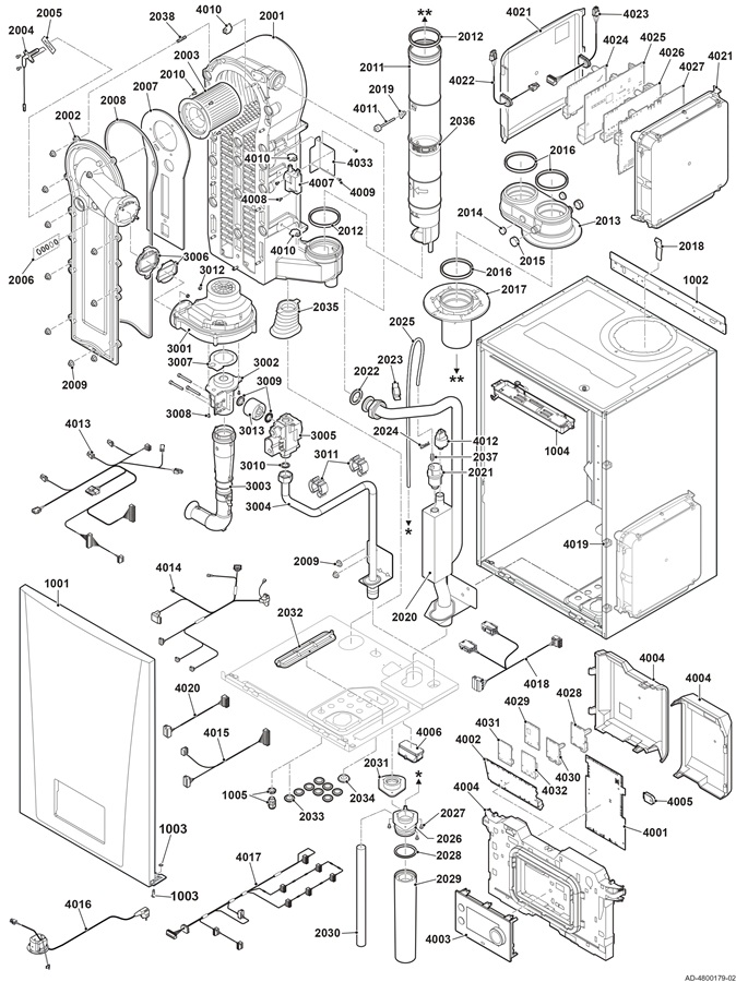 Remeha Quinta 45 (2025) exploded tekening