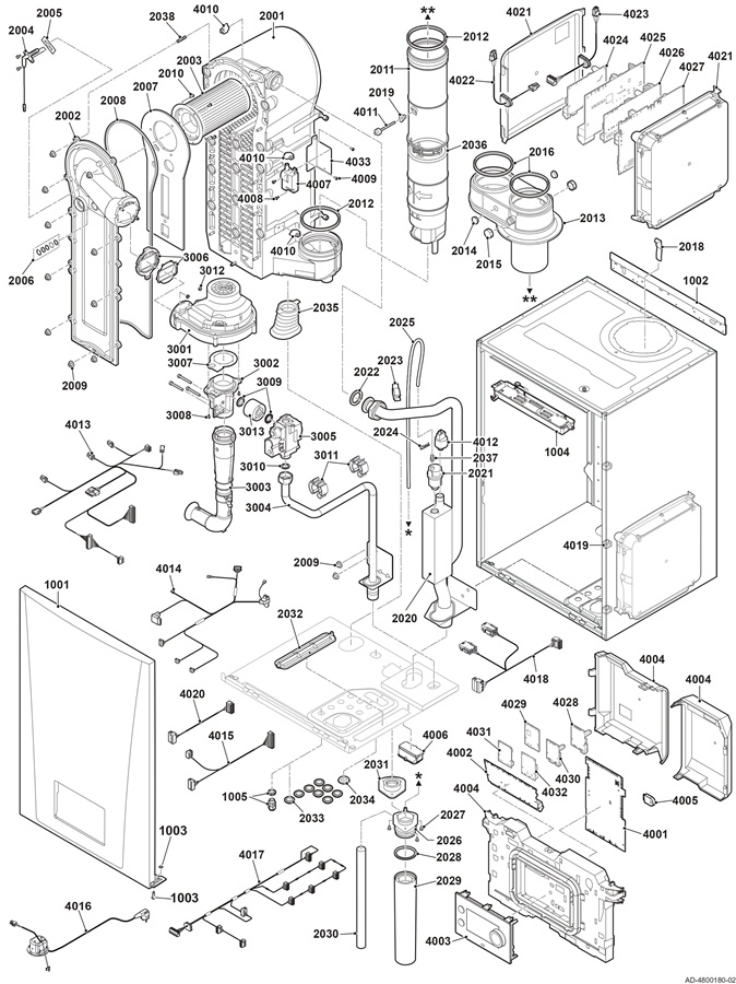 Remeha Quinta 65 (2025) exploded tekening