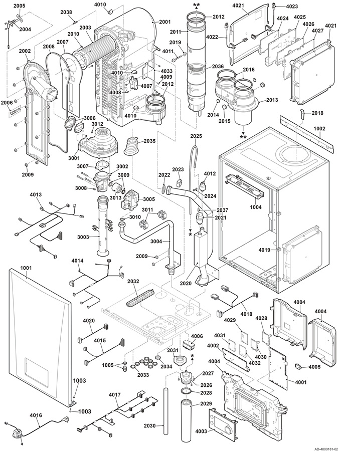 Remeha Quinta 90 (2025) exploded tekening
