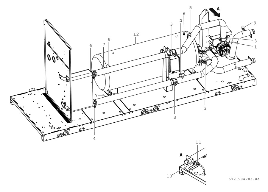 Bosch Compress 3000 AWP (CS3000AWP 59 MB) exploded tekening