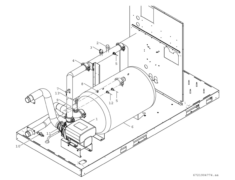 Bosch Compress 3000 AWP (CS3000AWP 31 MBC) exploded tekening