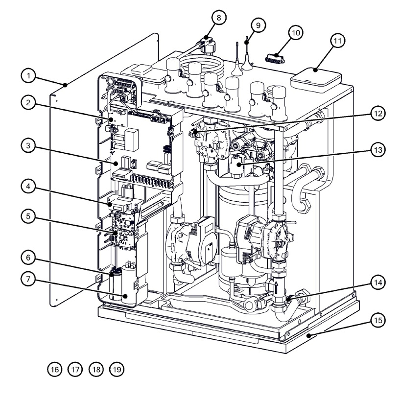 Itho Daalderop 5e generatie WPU 35-I (03-00683) exploded tekening