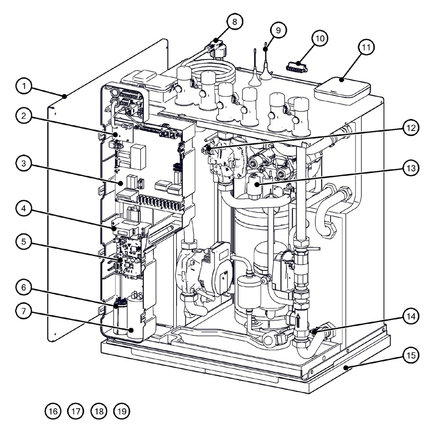 Itho Daalderop 5e generatie WPU 25-C (03-00688) exploded tekening