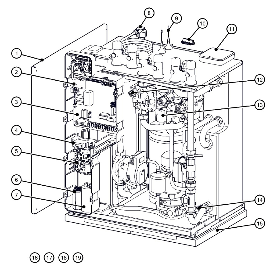 Itho Daalderop 5e generatie WPU 35-C (03-00689) exploded tekening