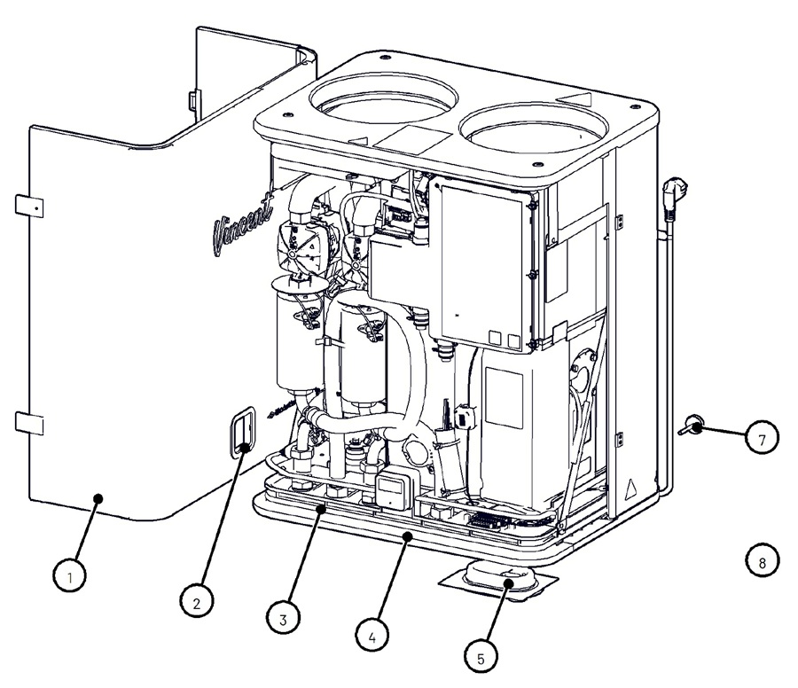 Itho Daalderop Vincent Combi (03-00862) exploded tekening