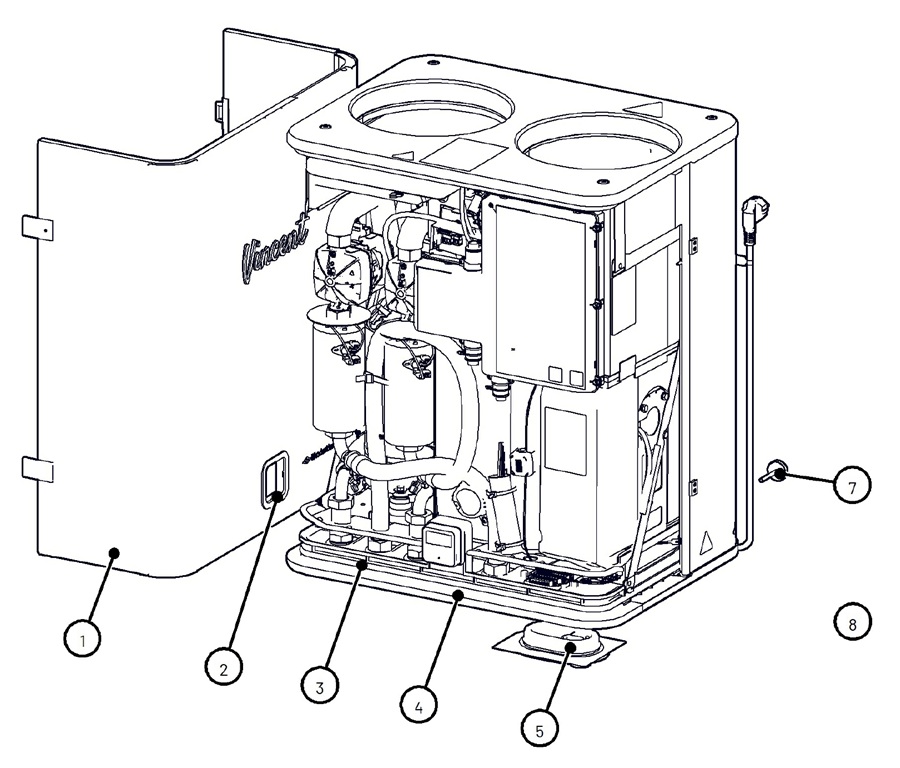 Itho Daalderop Vincent Hybride (03-00863) exploded tekening