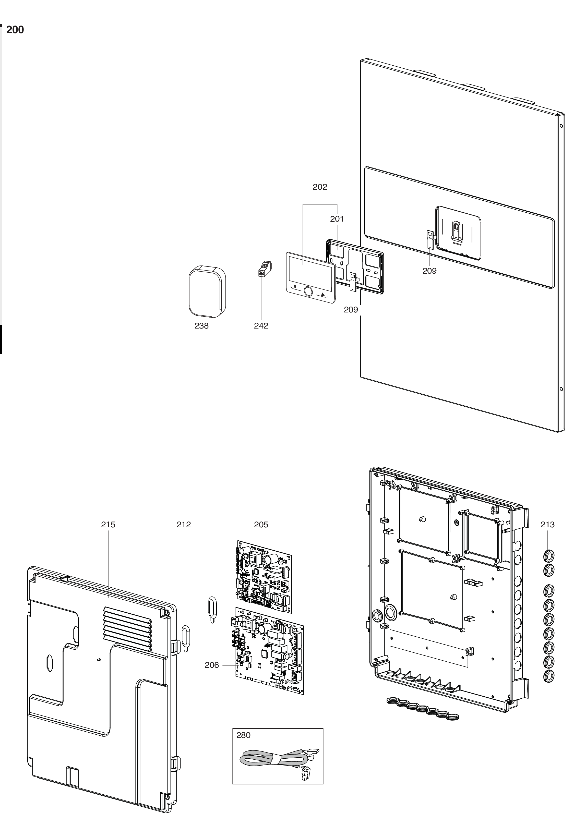 Atag Energion IDU S Hybrid 40-50 exploded tekening