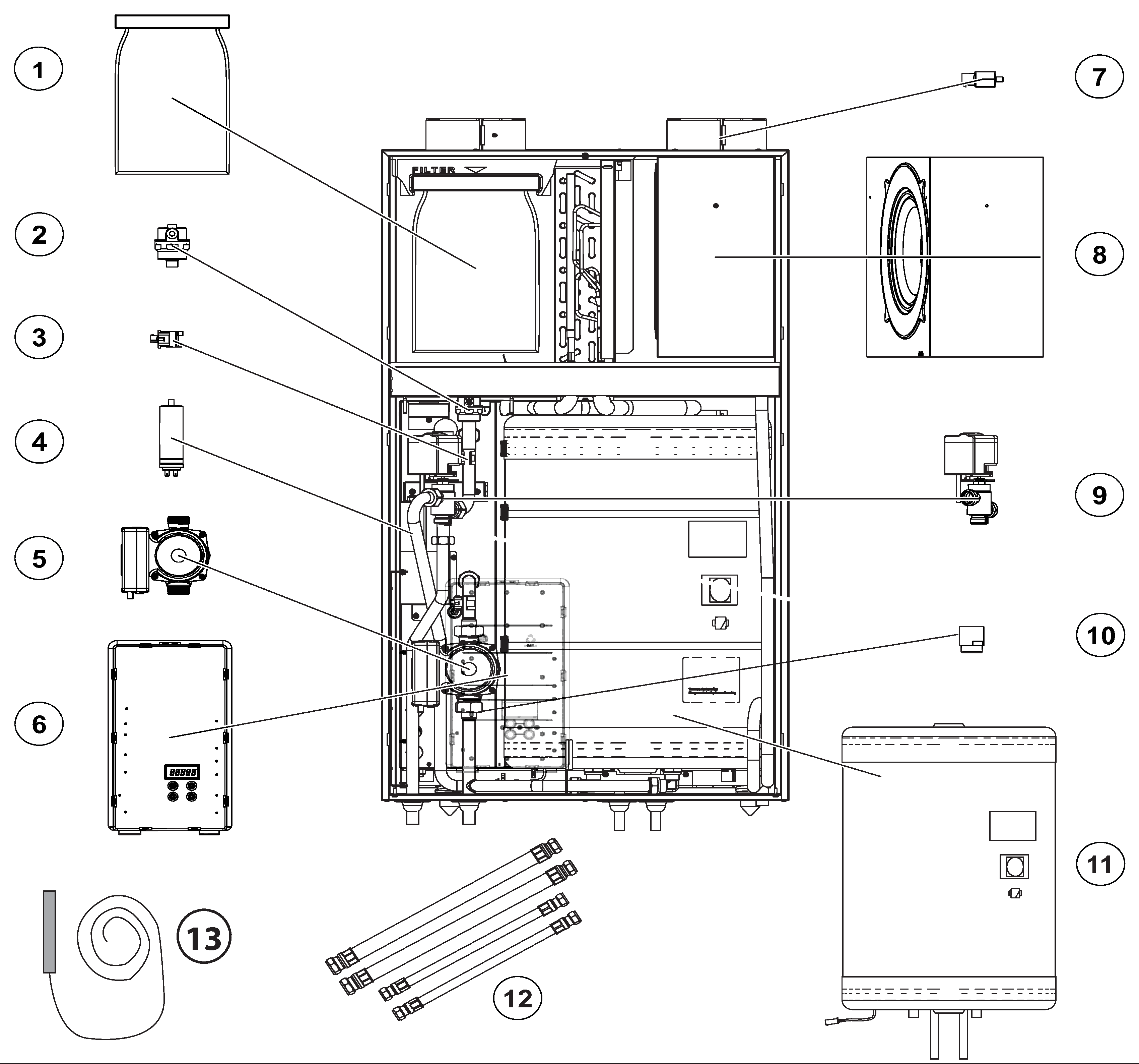 Inventum Ecolution Solo exploded tekening
