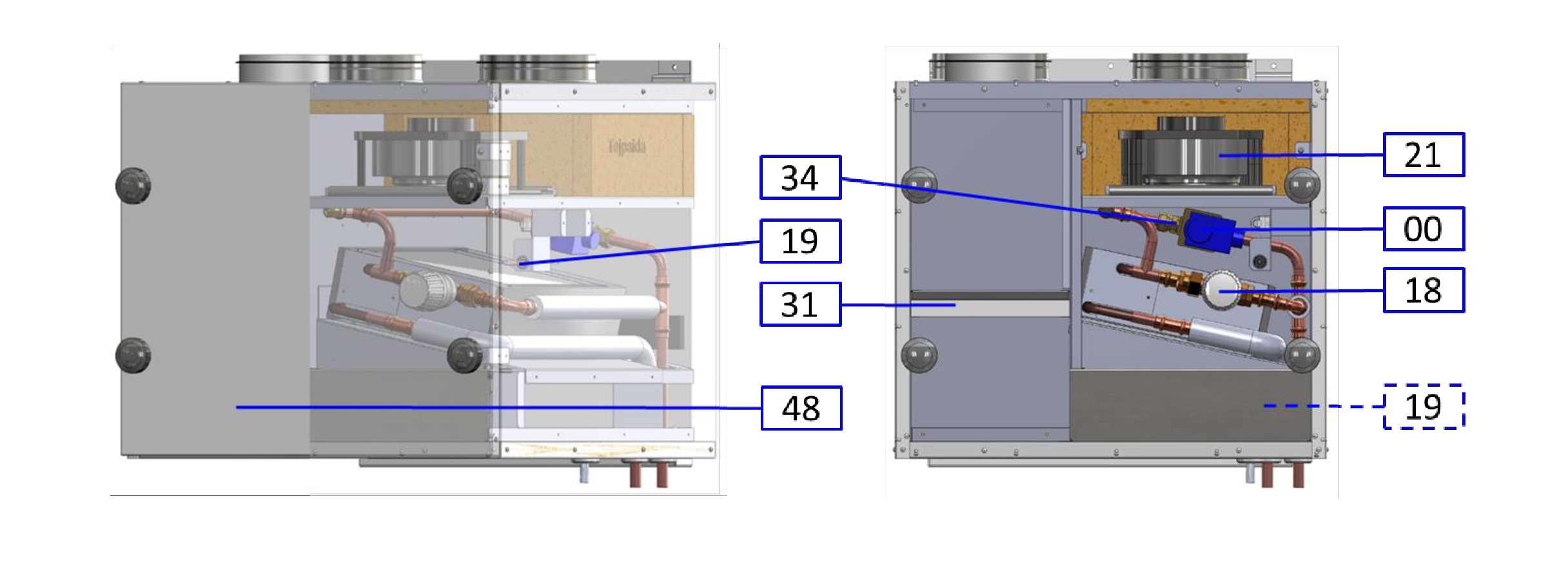 Inventum Modul-AIR Module Climate Control exploded tekening
