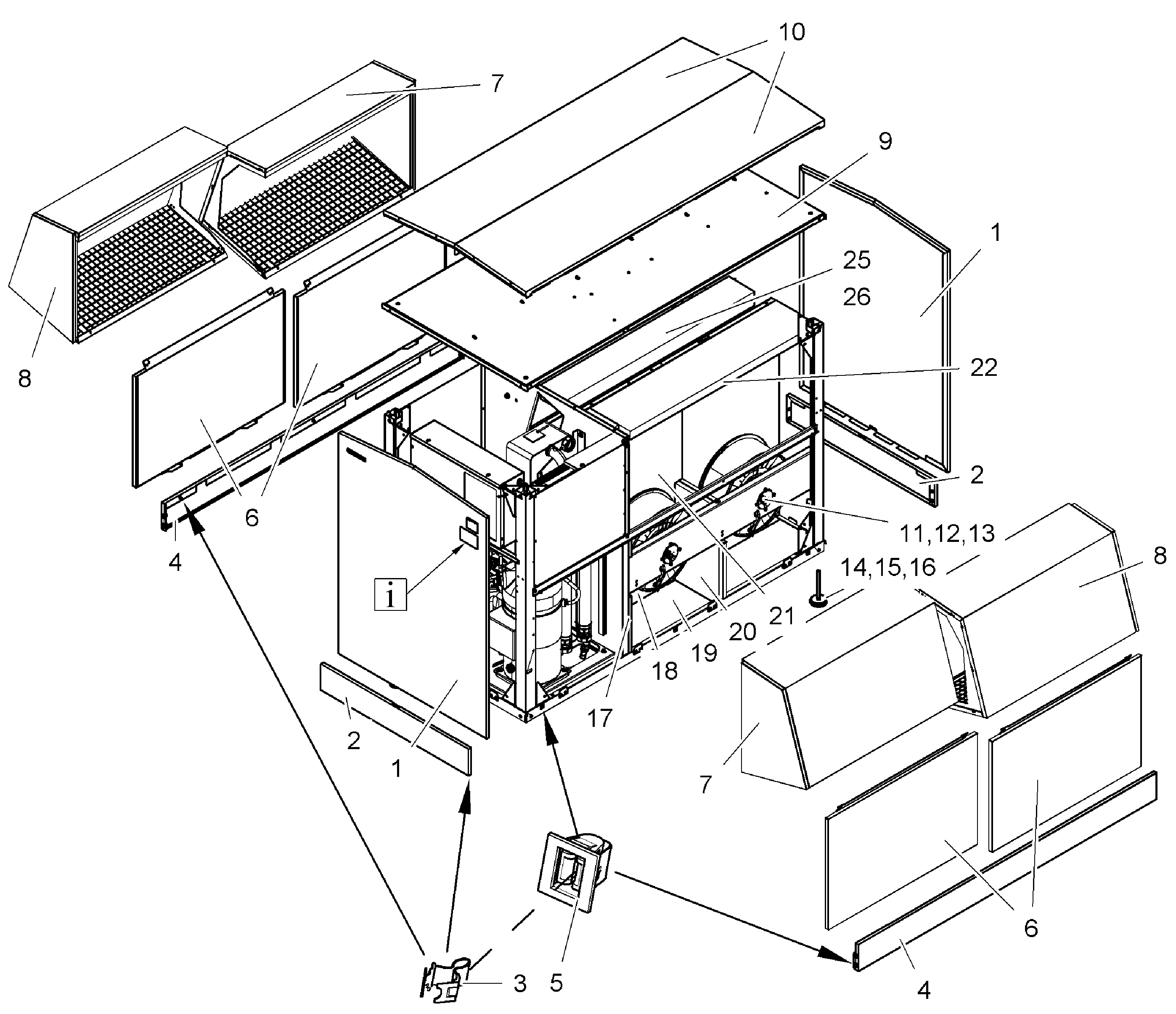 Stiebel Eltron WPL 34-47-57 MIT R407C (01/2011-12/2012) exploded tekening