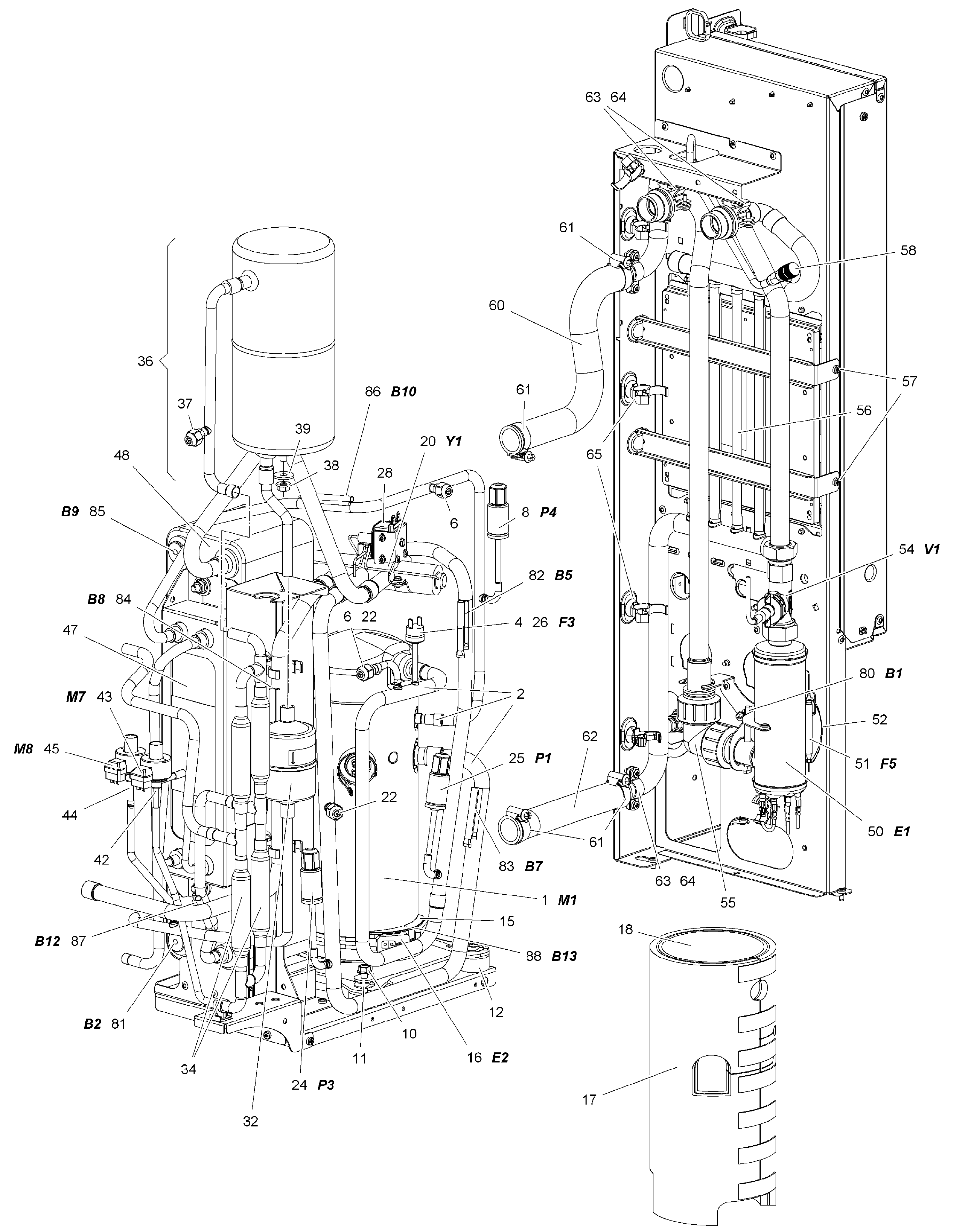 Stiebel Eltron WPL 19, 24 (09/2016) exploded tekening