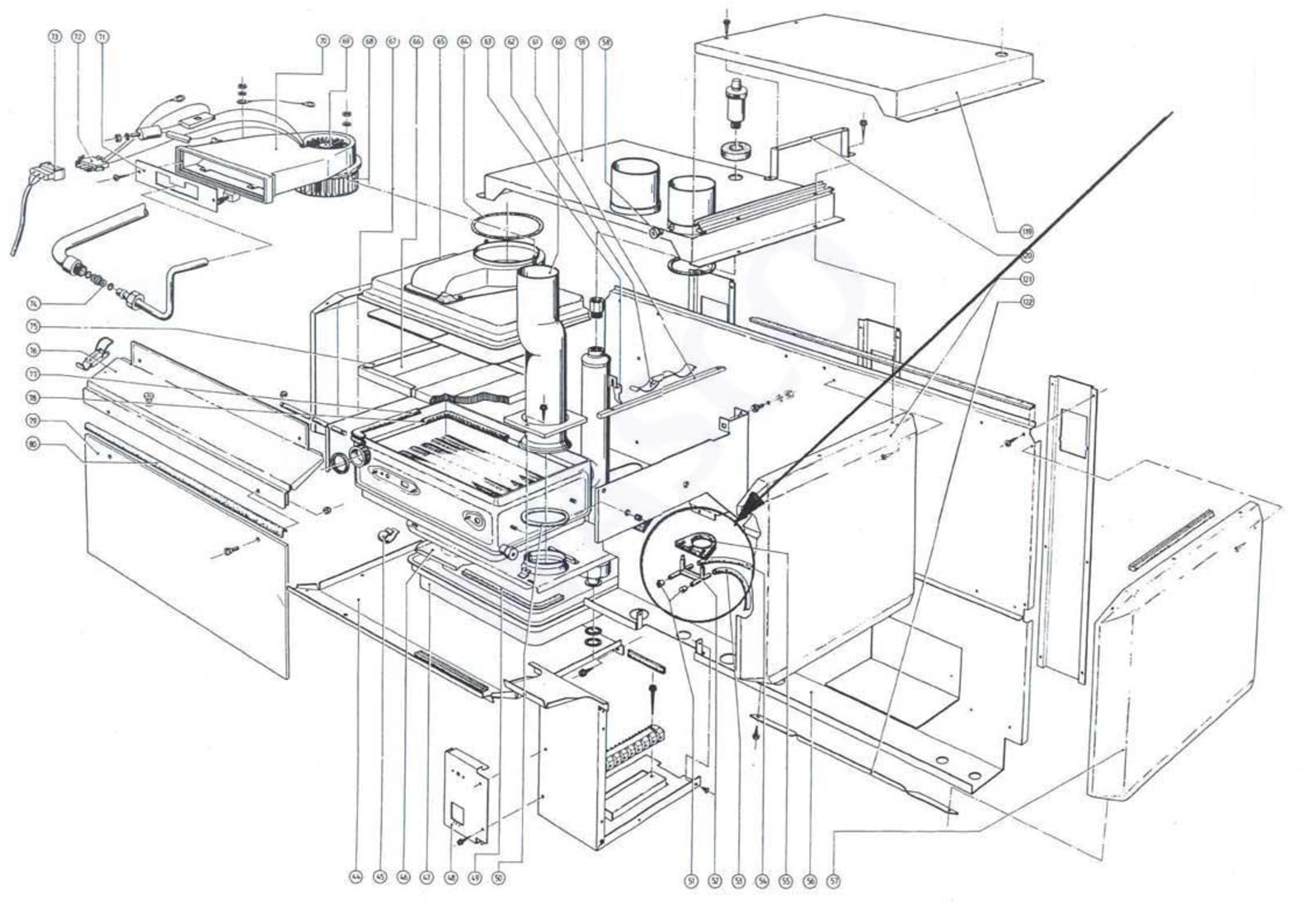 Atag Blauwe Engel CMA 652 exploded tekening