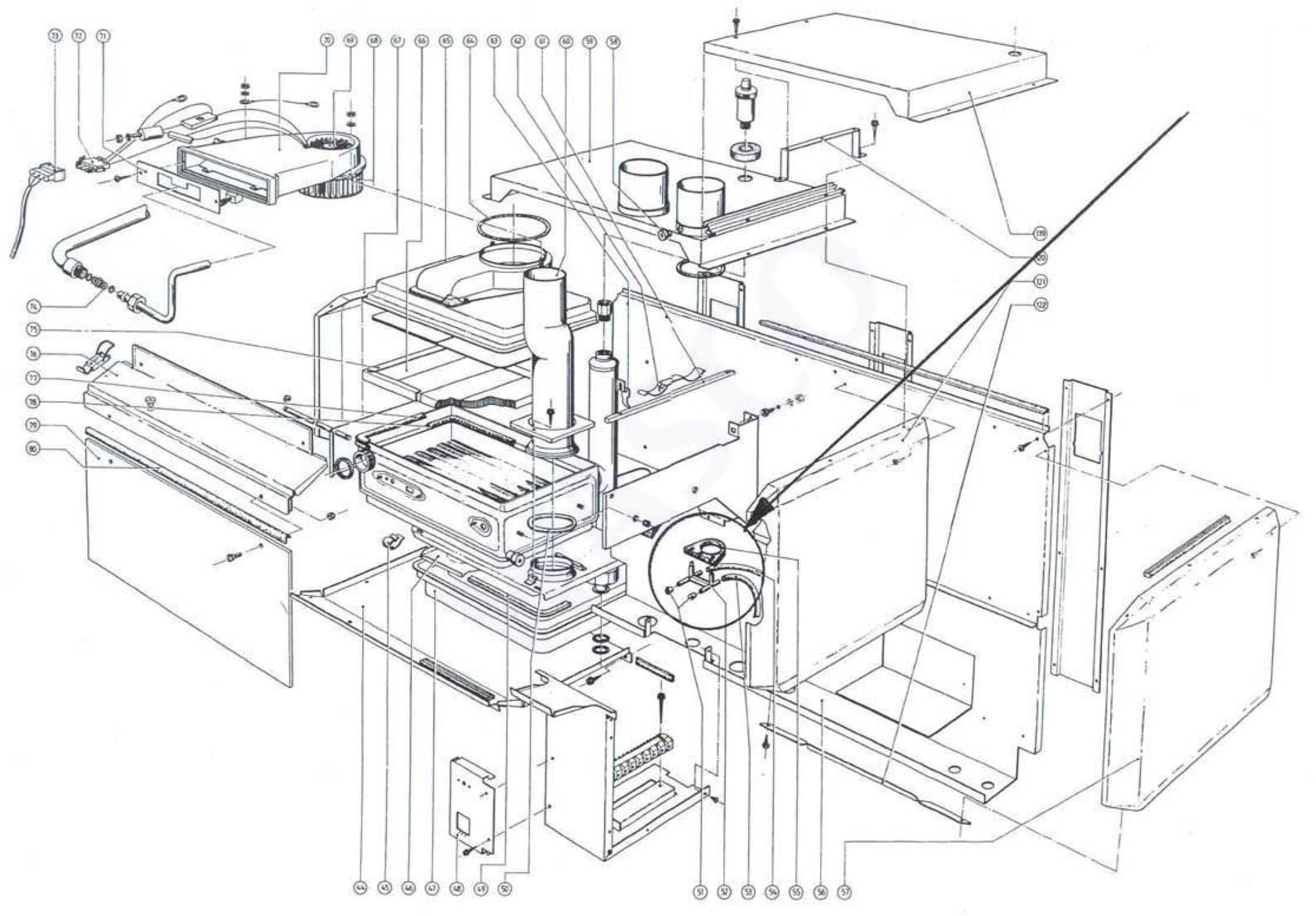 Atag Blauwe Engel CMA 952 exploded tekening
