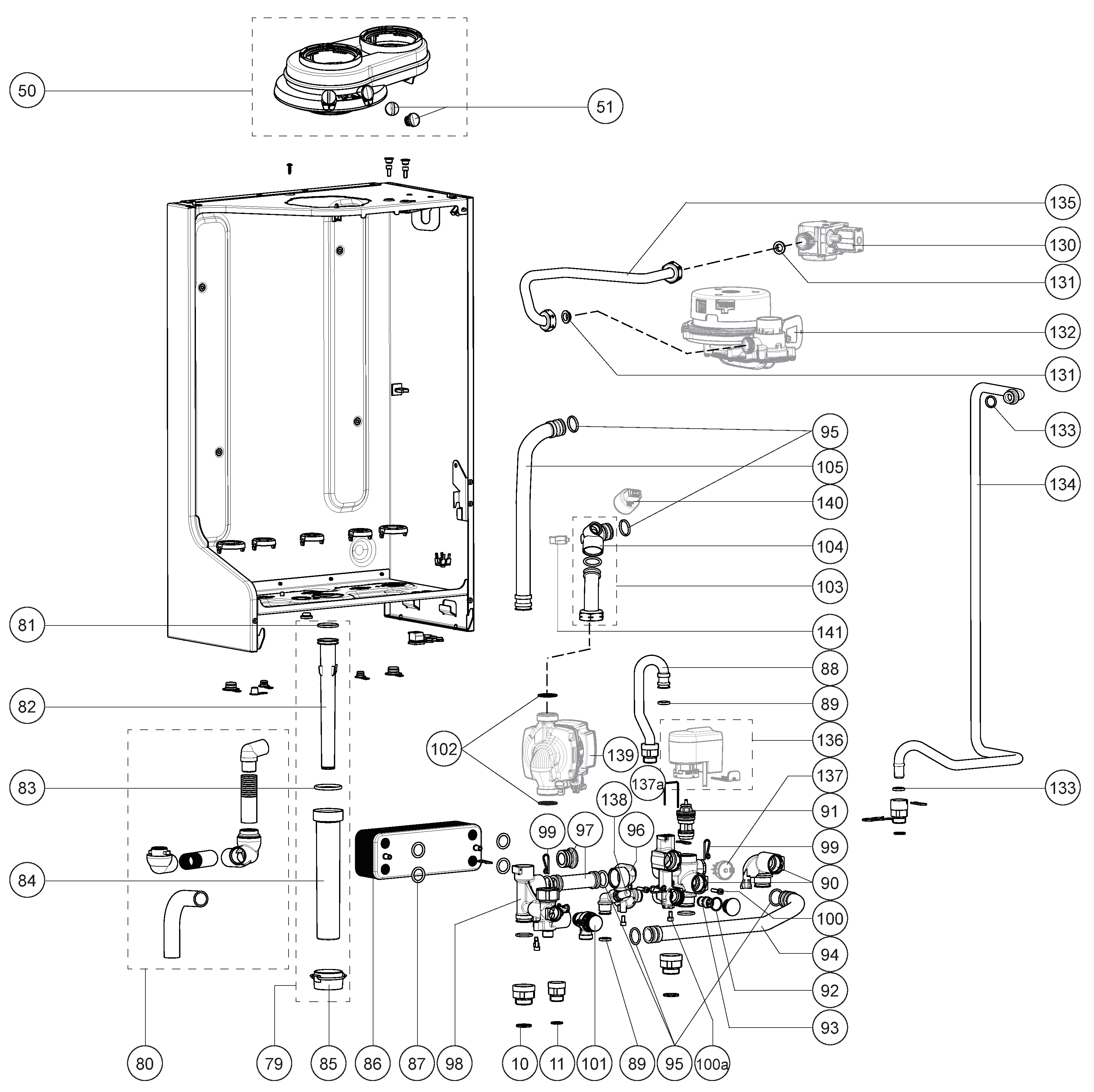 Atag i20C iCon1 exploded tekening