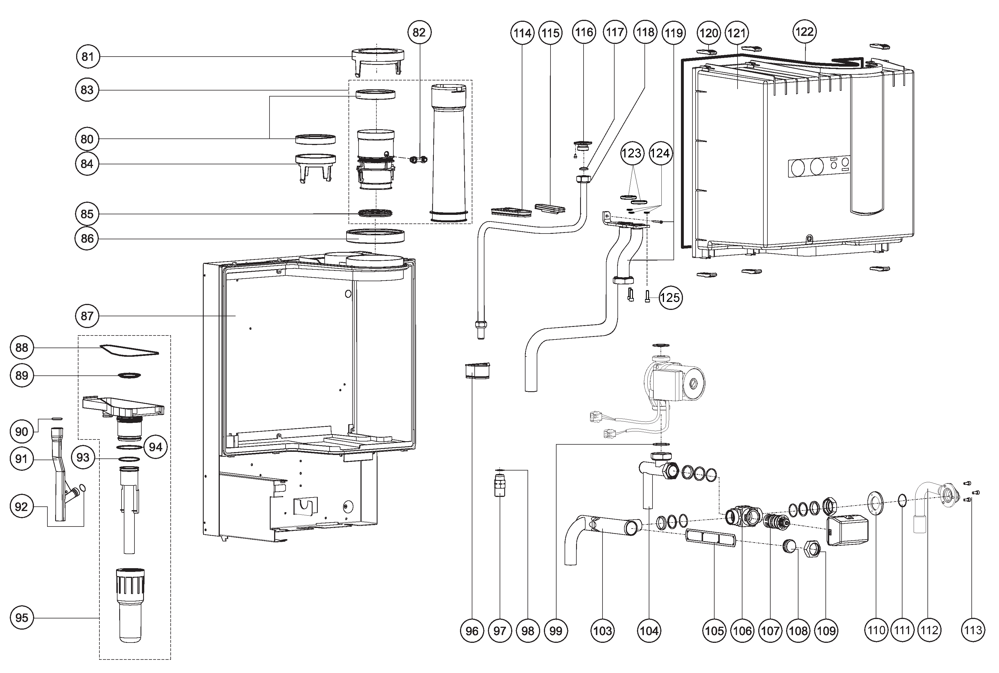 Atag Q25SC 200N OSS1 exploded tekening