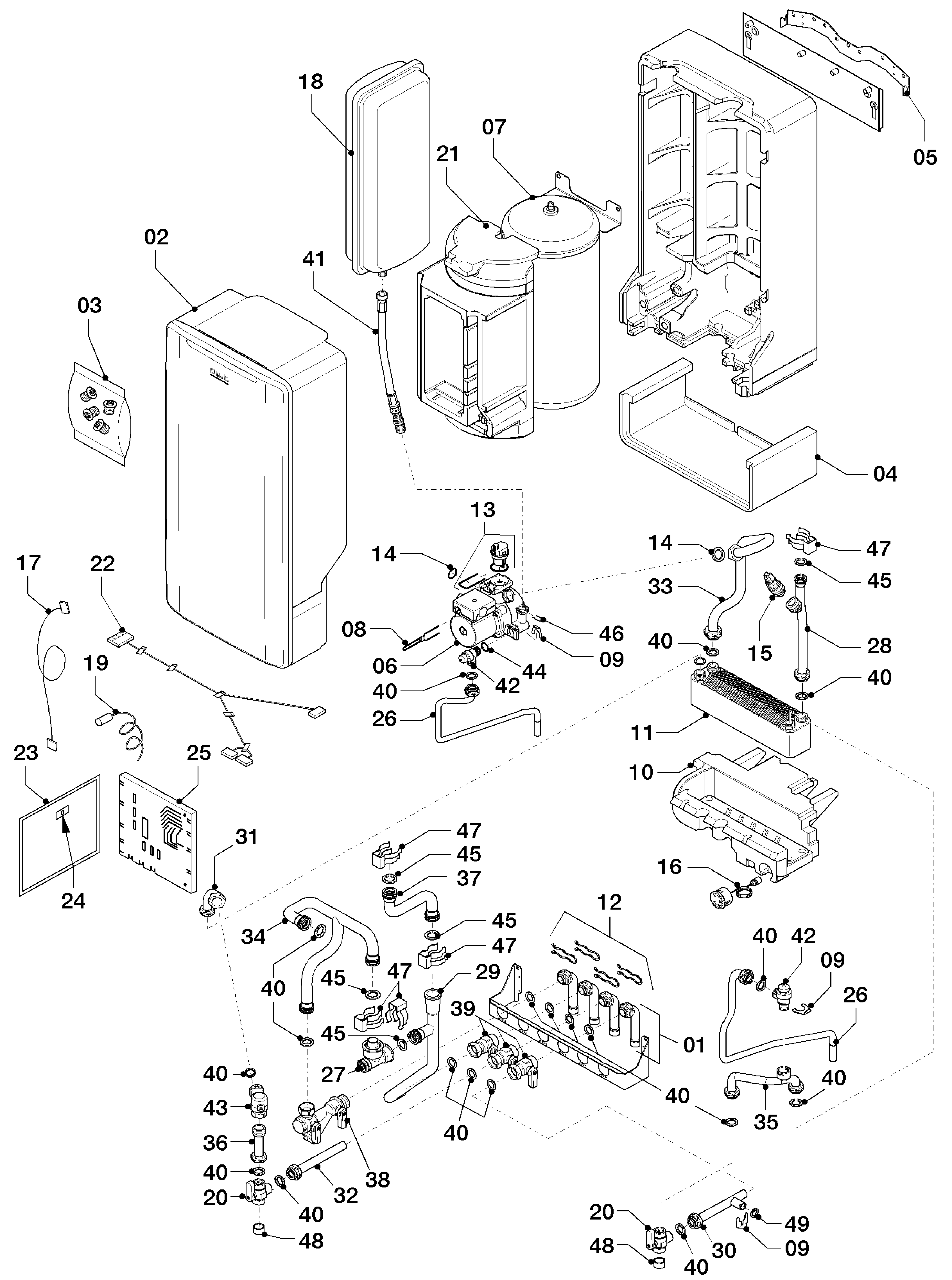 AWB GeniaUniversal exploded tekening