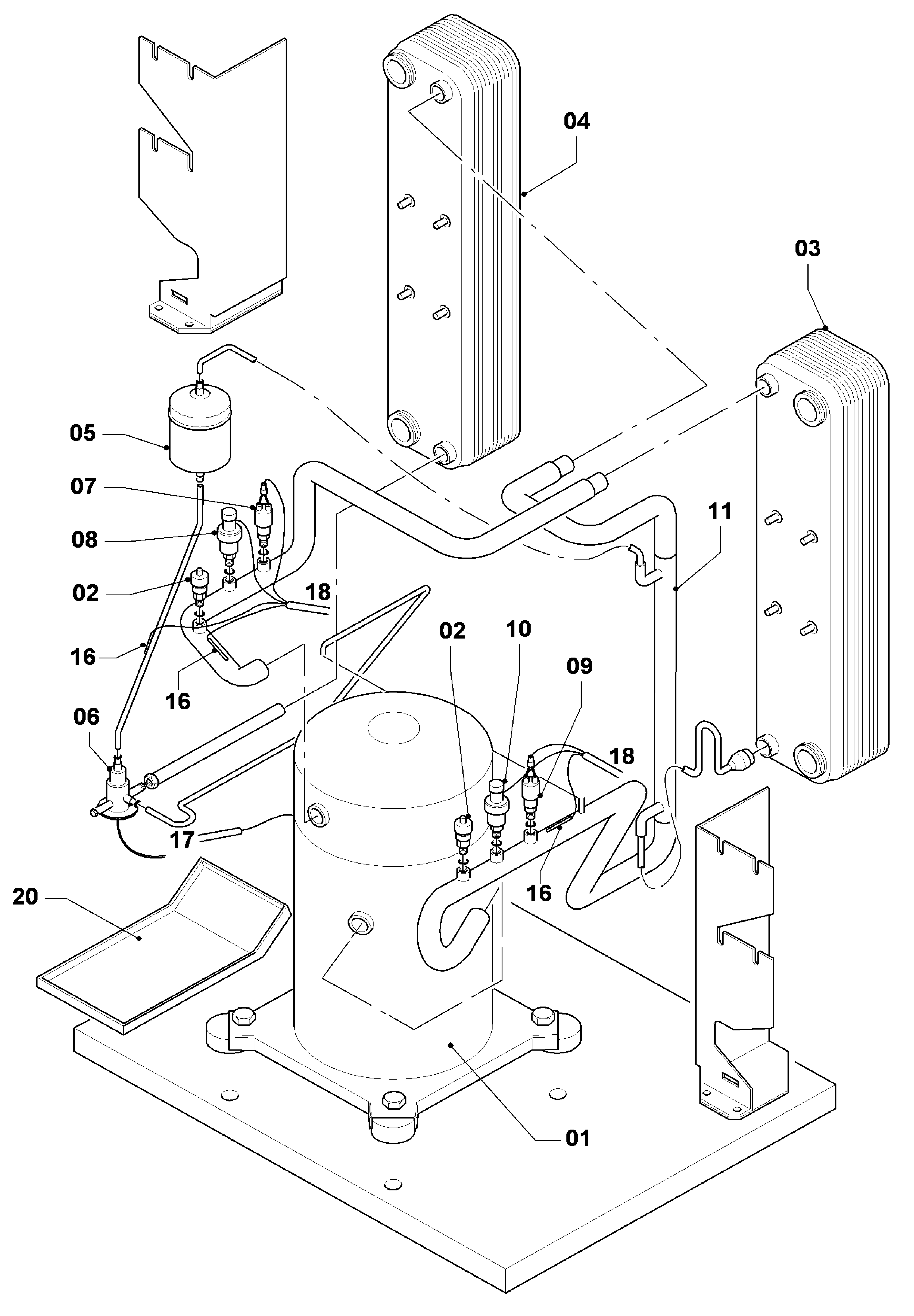 AWB MagnaGeo 17 T HPS 170-2 exploded tekening