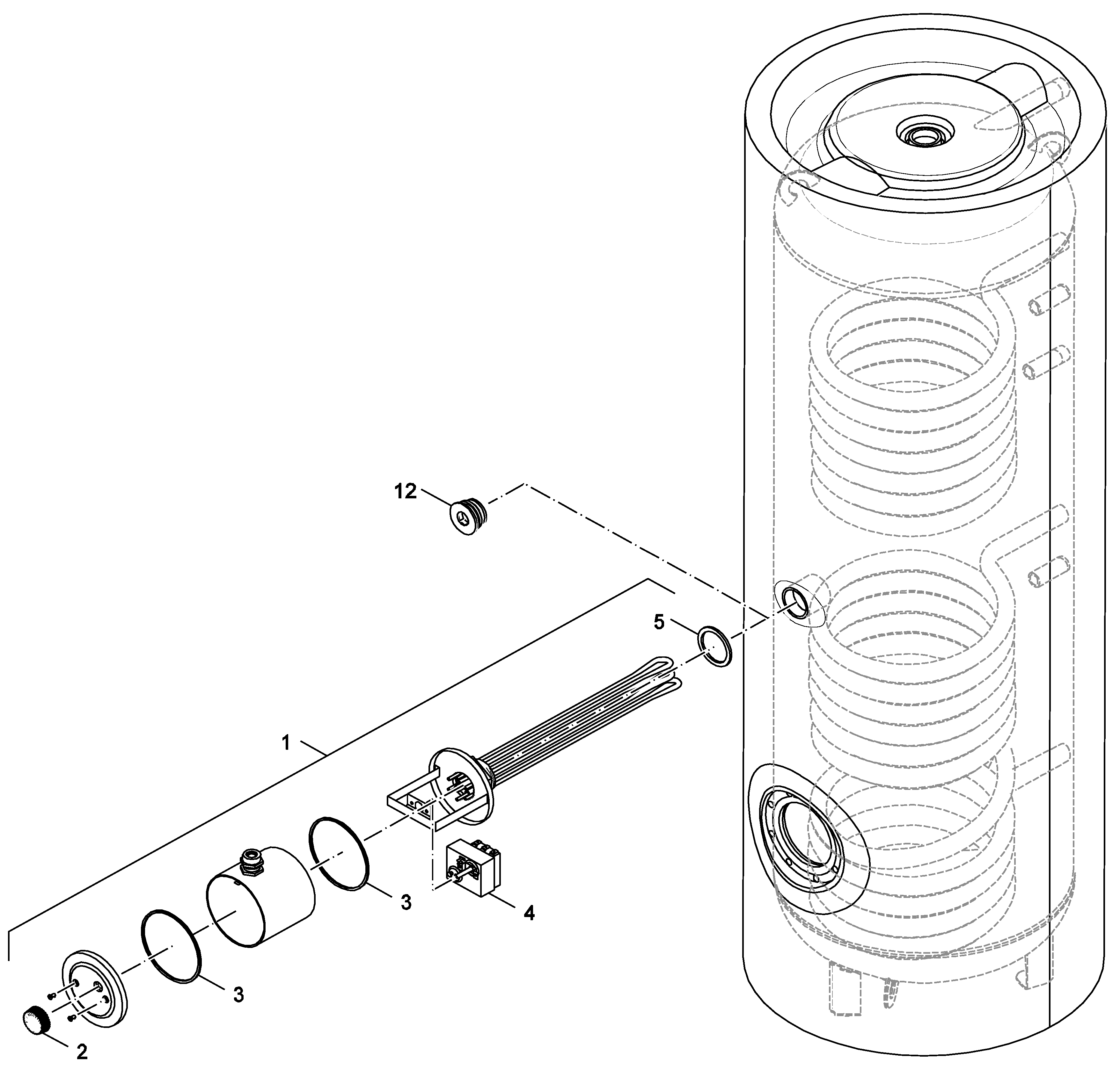 Buderus (Bosch) SM400 5EW exploded tekening