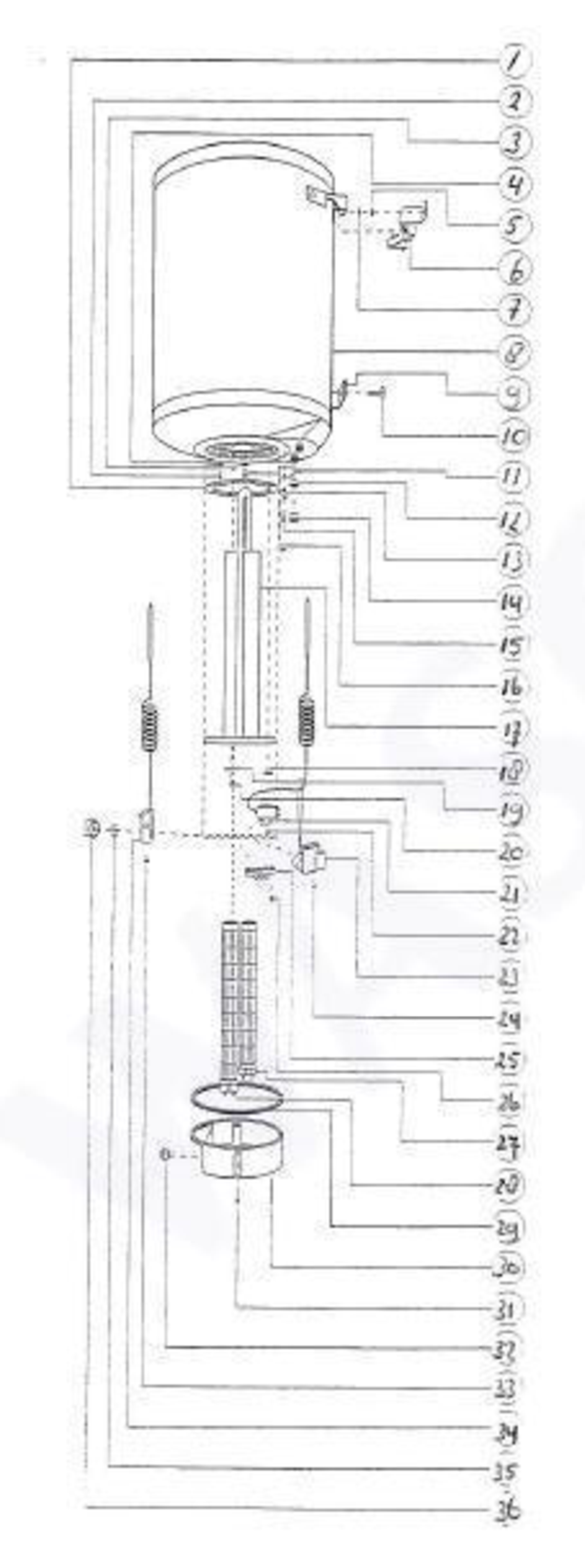 Inventum EDR 153 Comfort exploded tekening