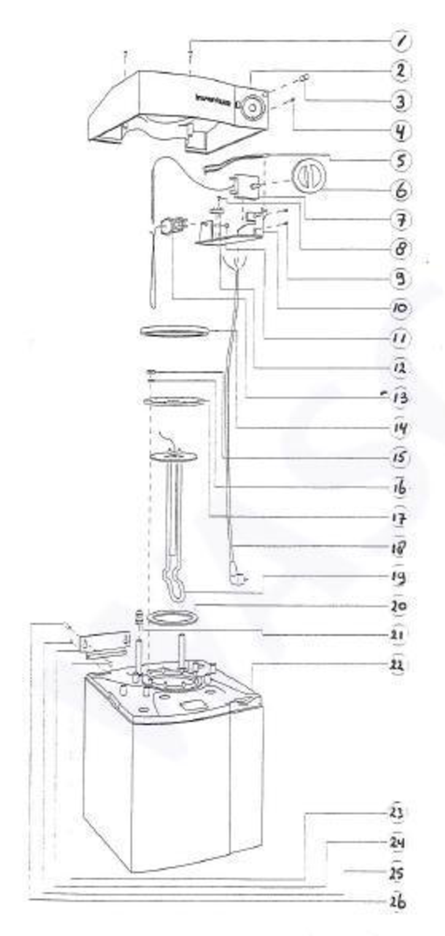 Inventum RPV 10 exploded tekening
