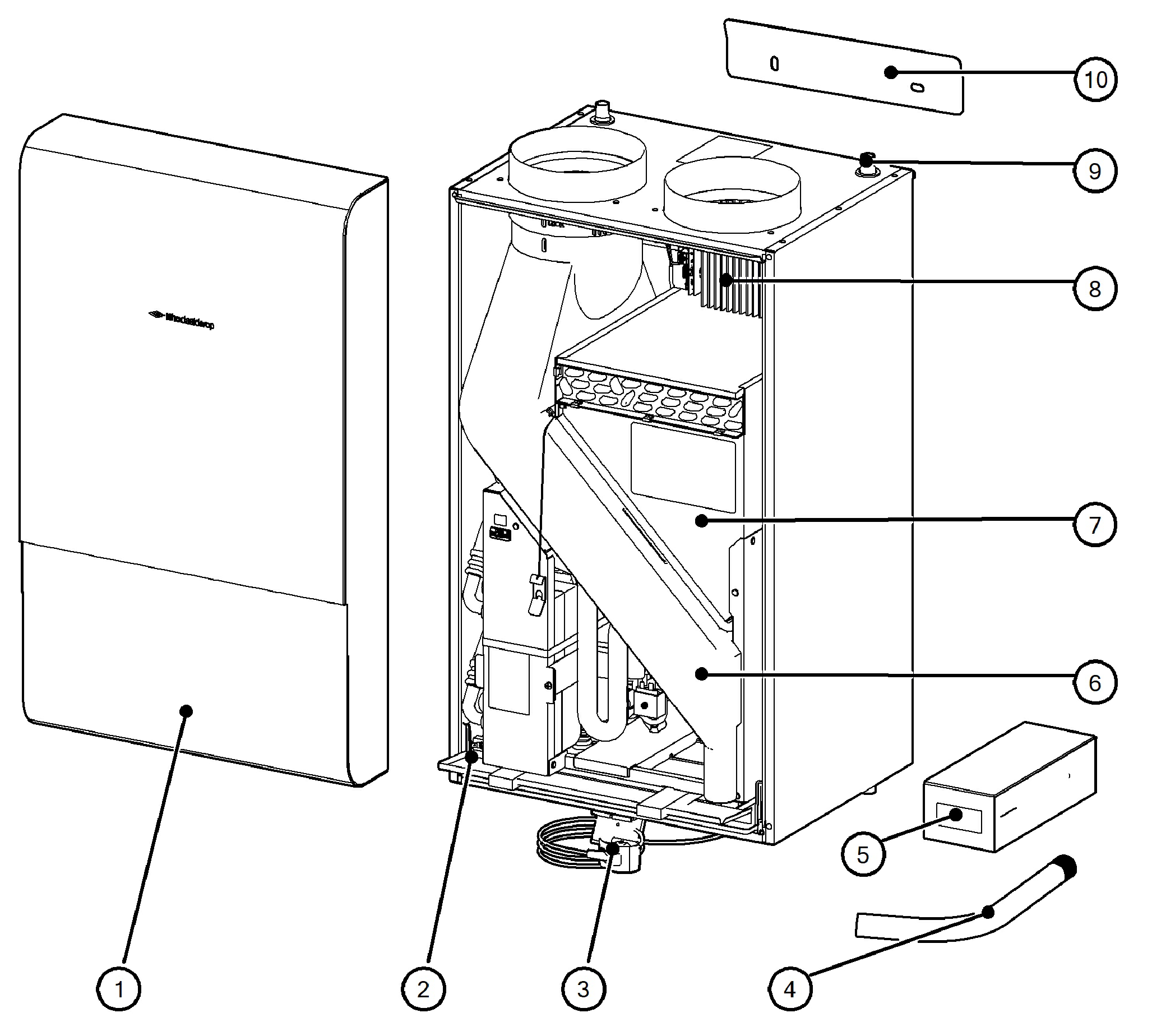 Itho Daalderop HP-M25i exploded tekening
