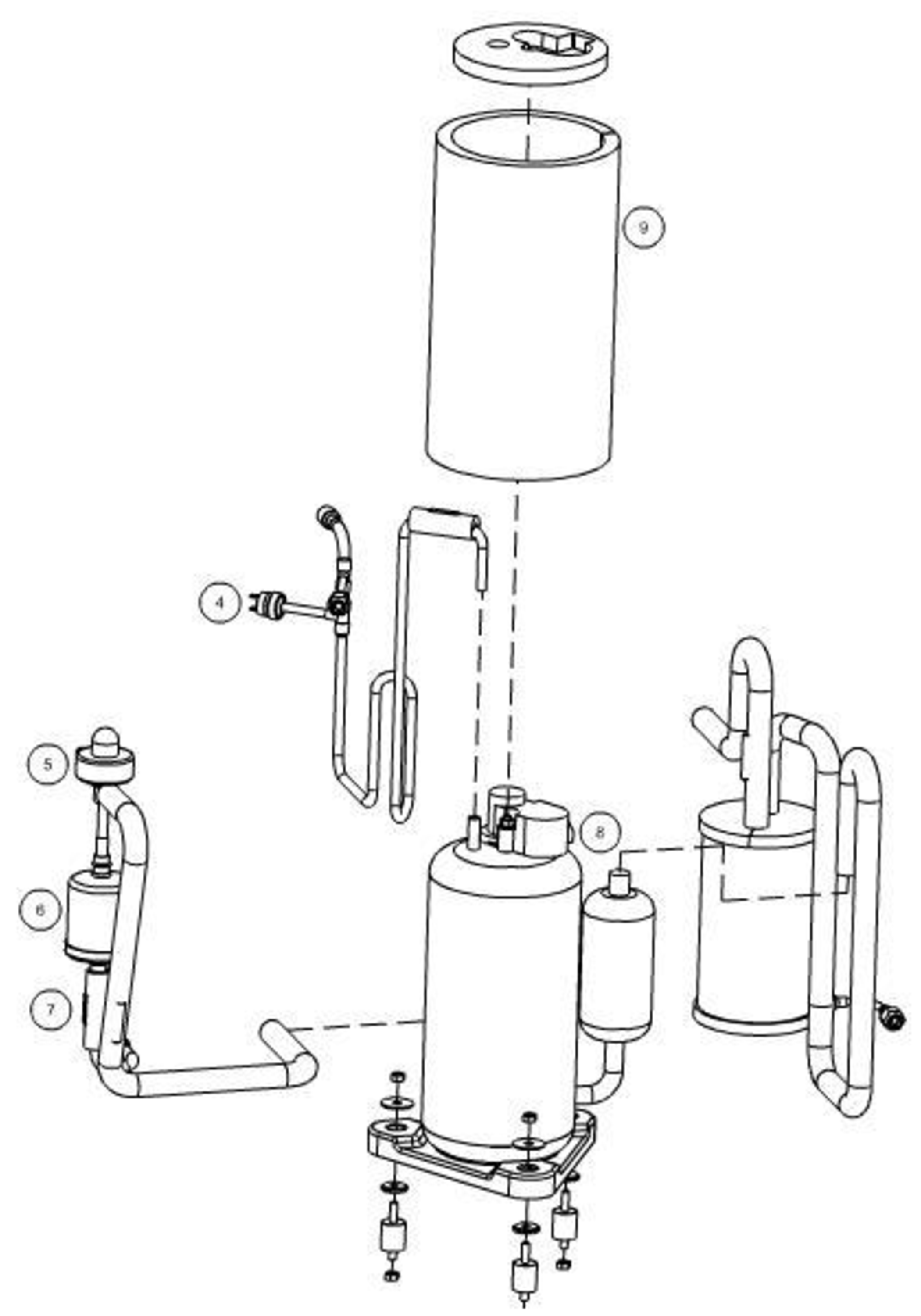 Itho Daalderop 3e generatie WPU 3 (545-0050) exploded tekening