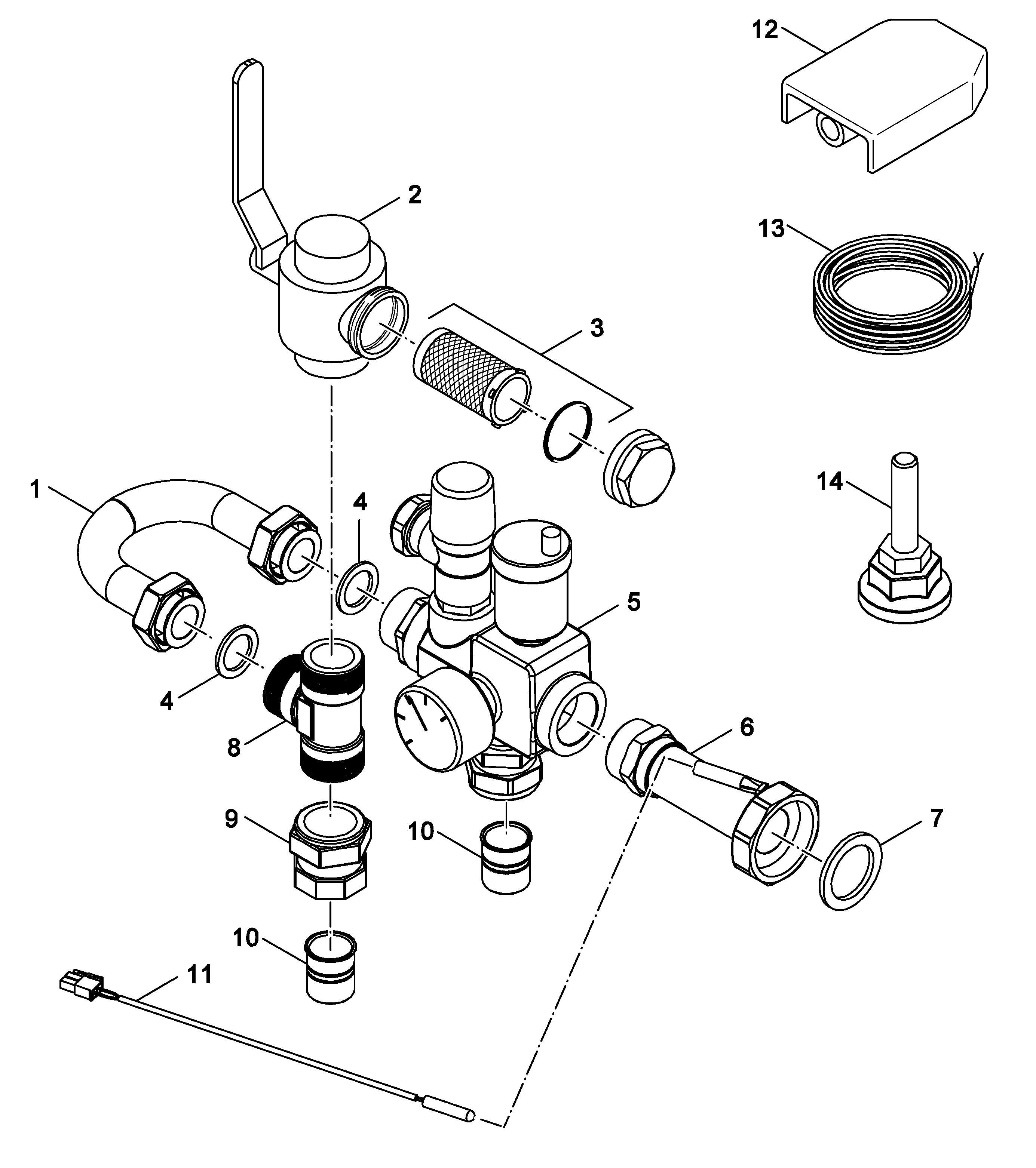 Nefit (Bosch) Monoblock IDU 13-17 TS exploded tekening