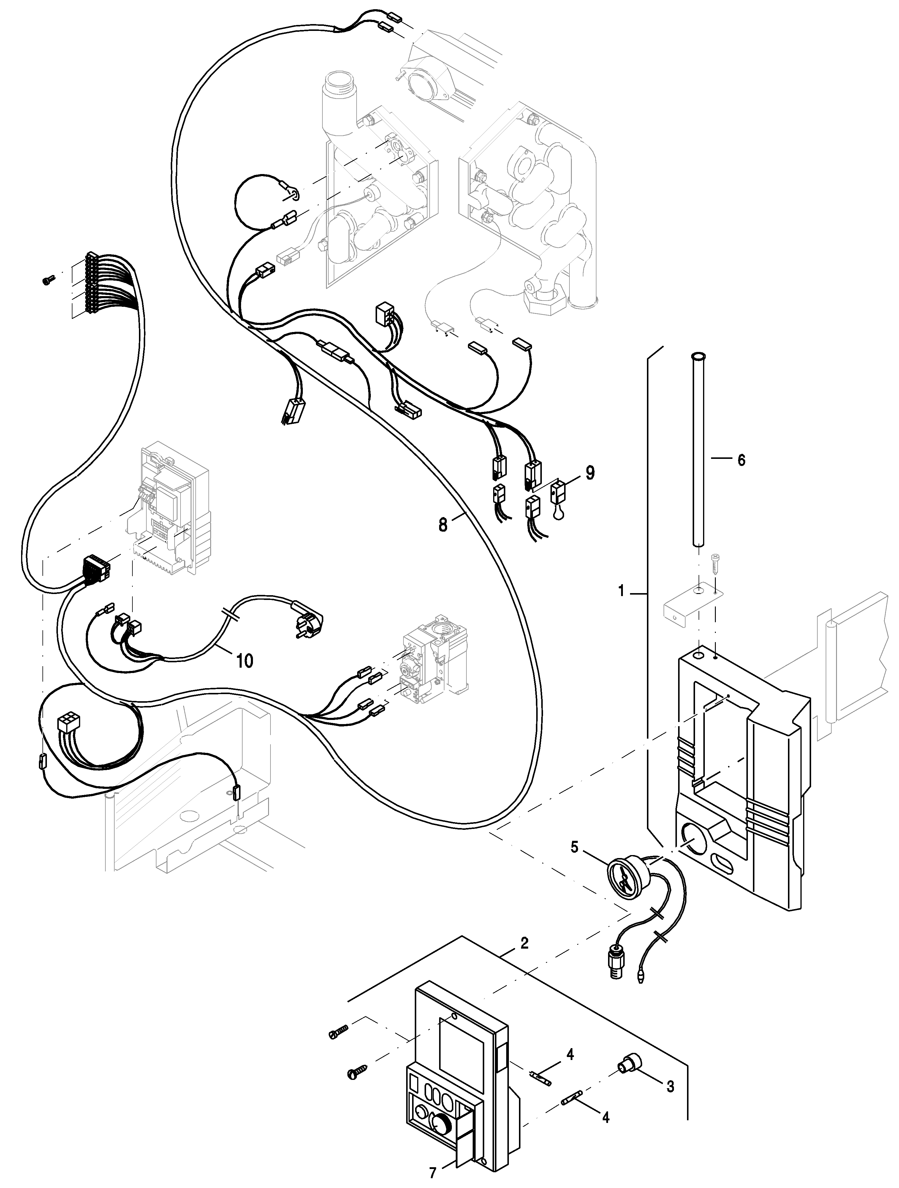 Nefit (Bosch) EcomLine Classic HR 43 exploded tekening