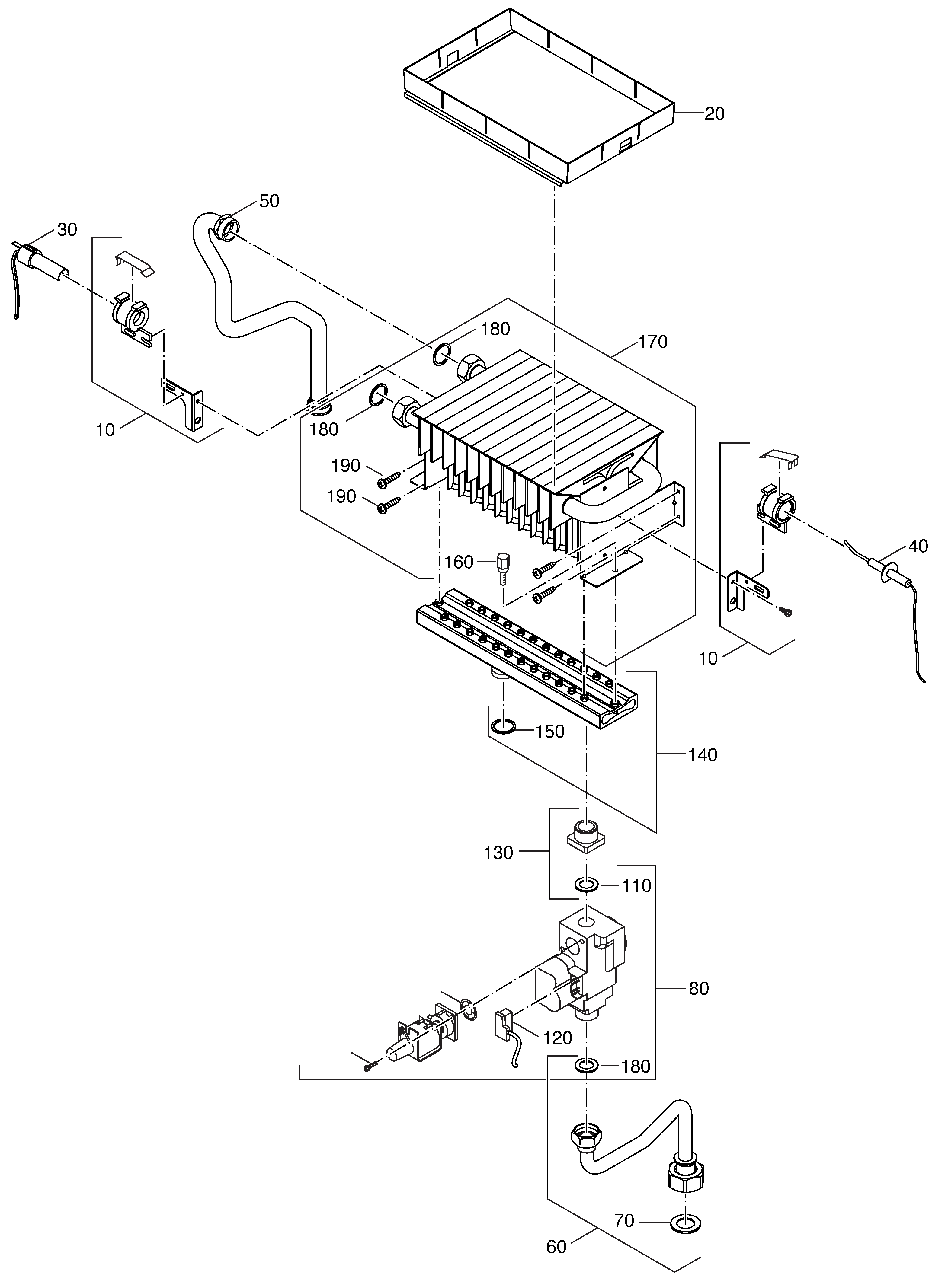 Nefit (Bosch) Economy VR24 exploded tekening