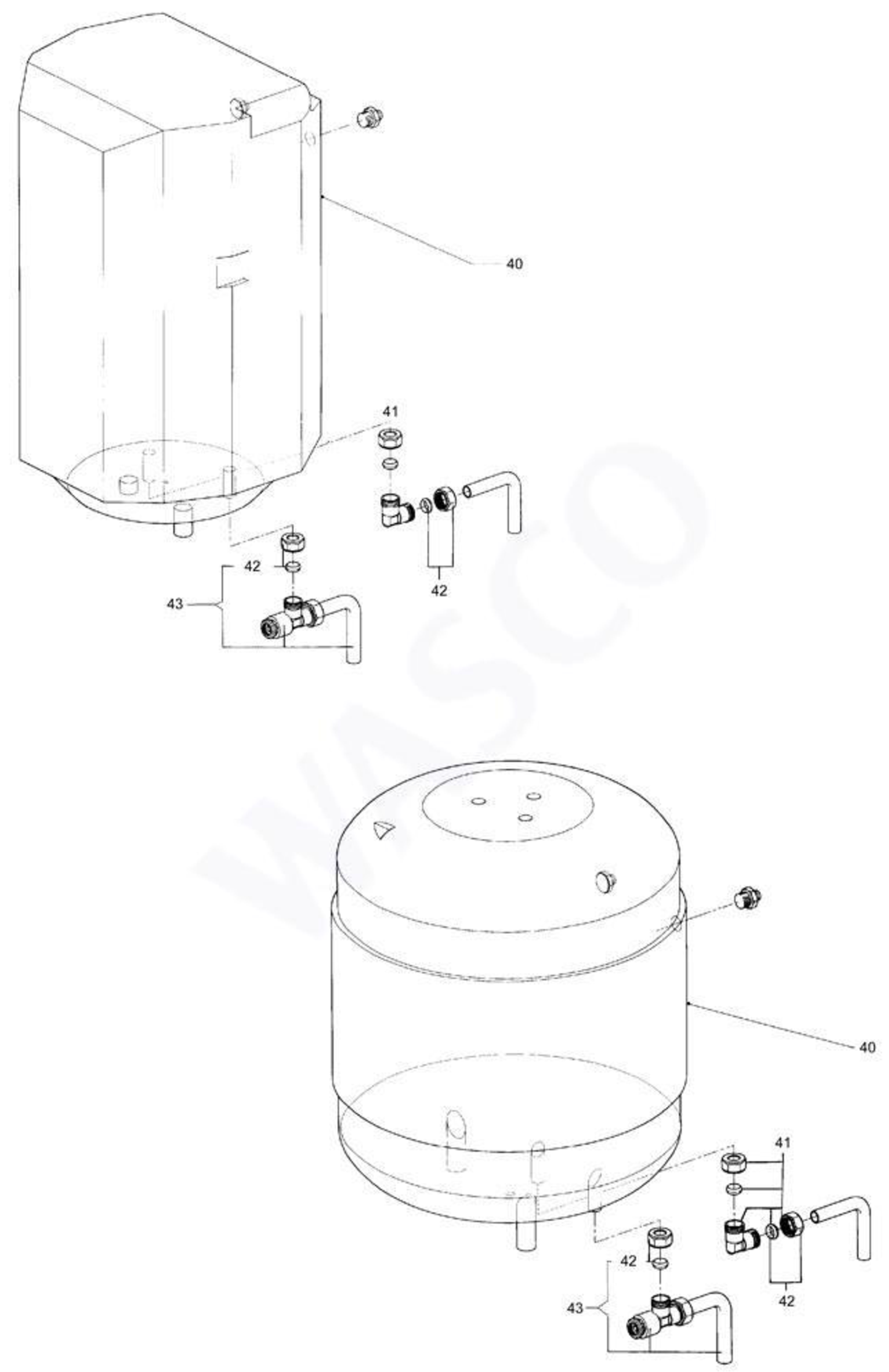 Nefit (Bosch) Turbo 21C exploded tekening
