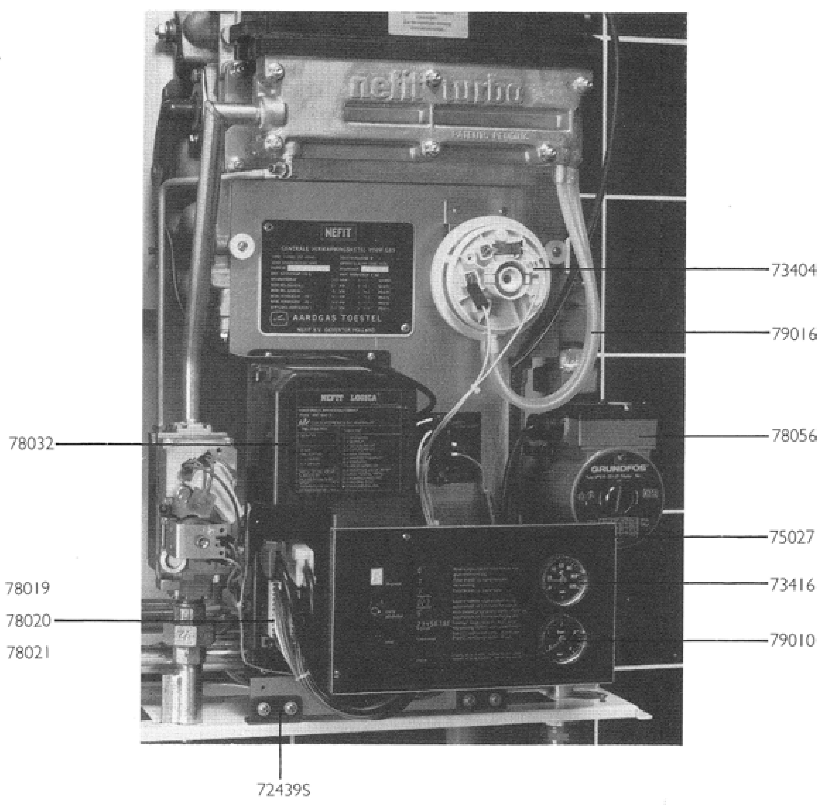 Nefit (Bosch) Turbo 80 T32C exploded tekening