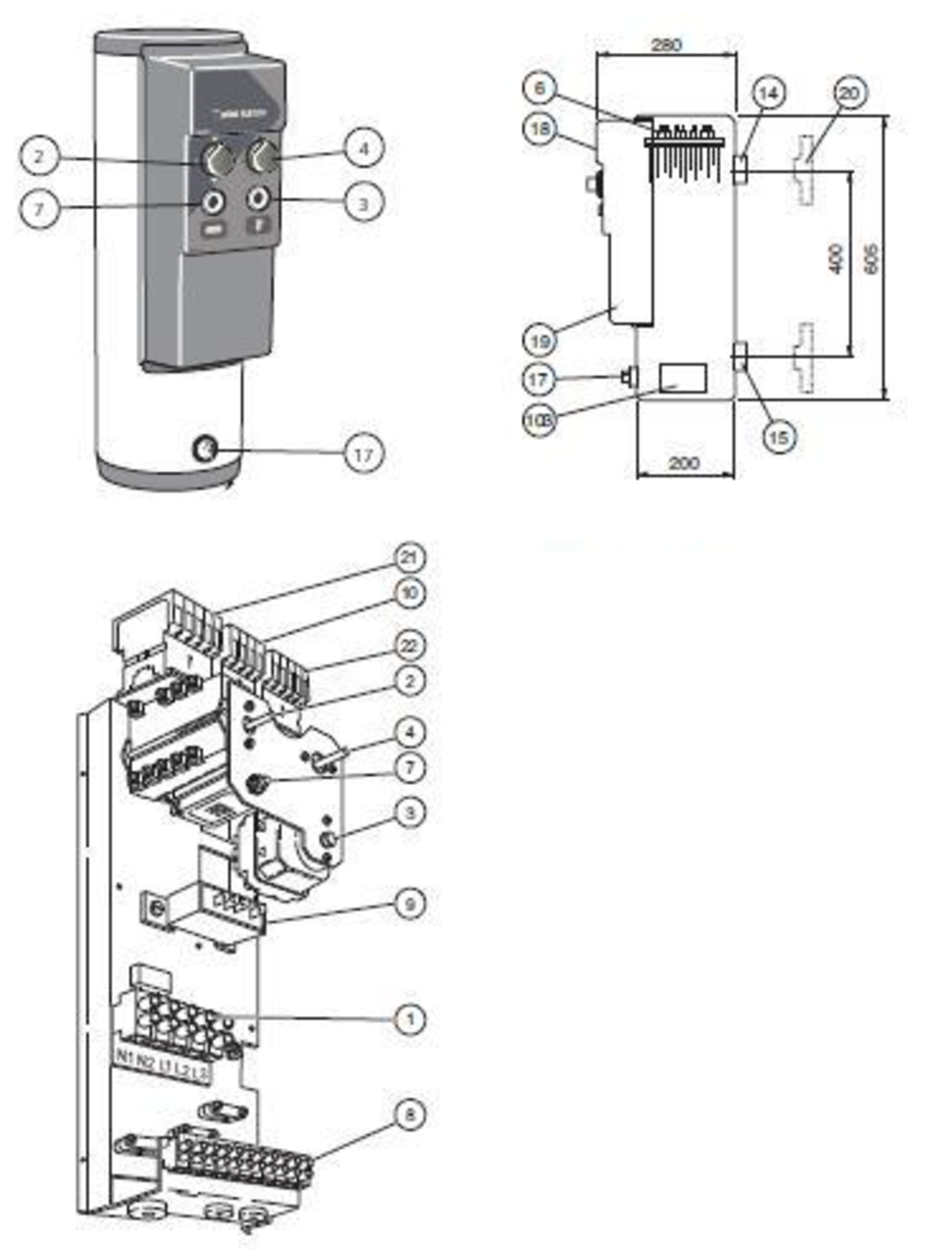 Nibe Elk 213 exploded tekening