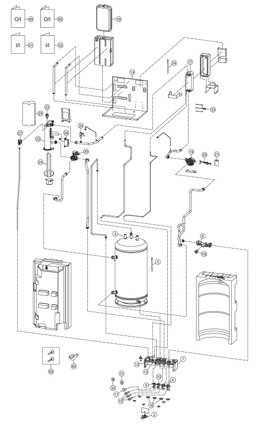 Panasonic WH-ADC0309G3E5 exploded tekening