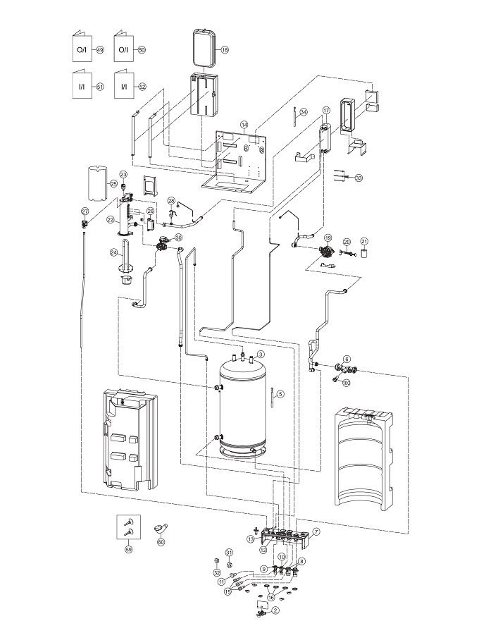 Panasonic WH-ADC0916G9E8 exploded tekening