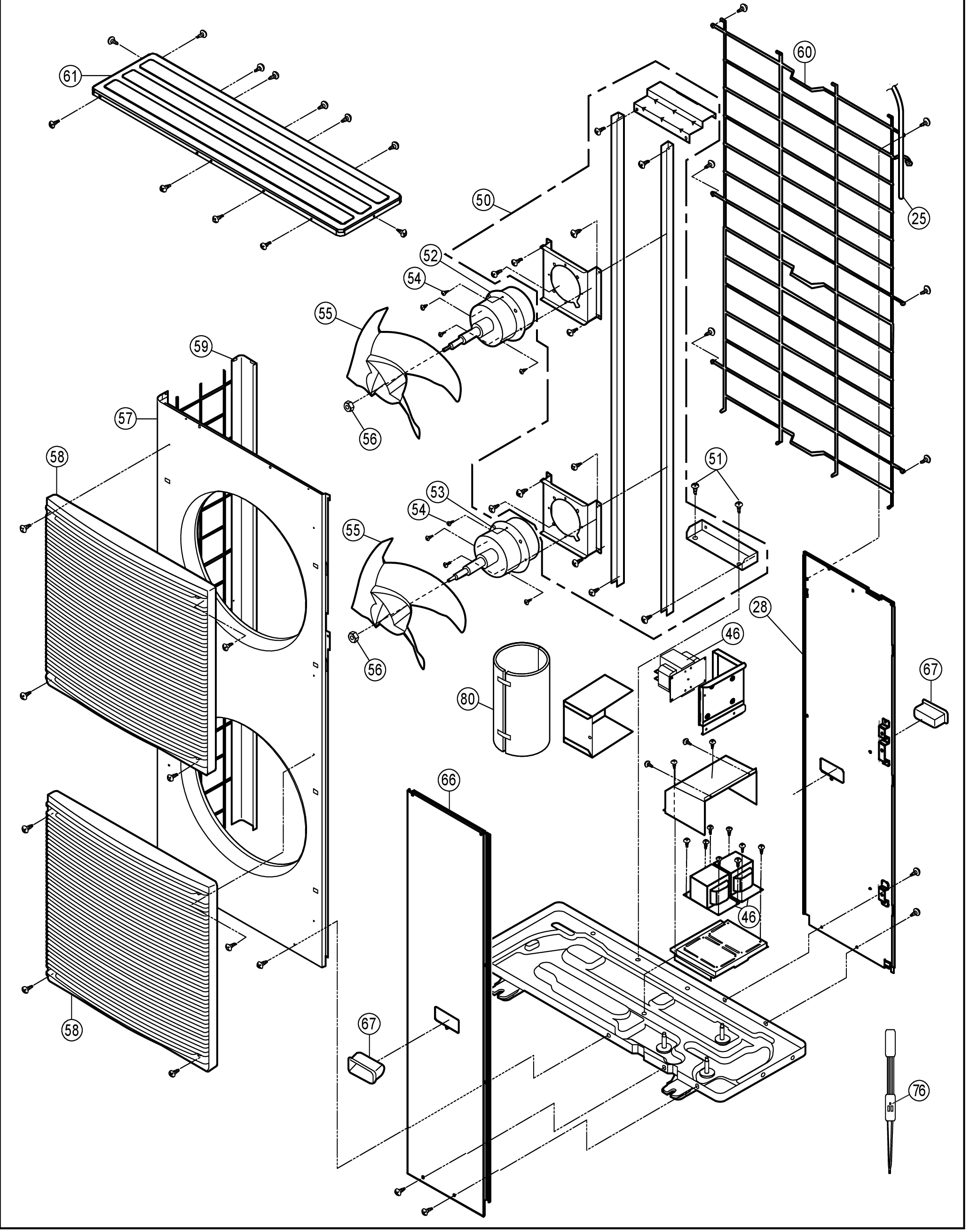 Panasonic WH-MXC09H3E8 exploded tekening