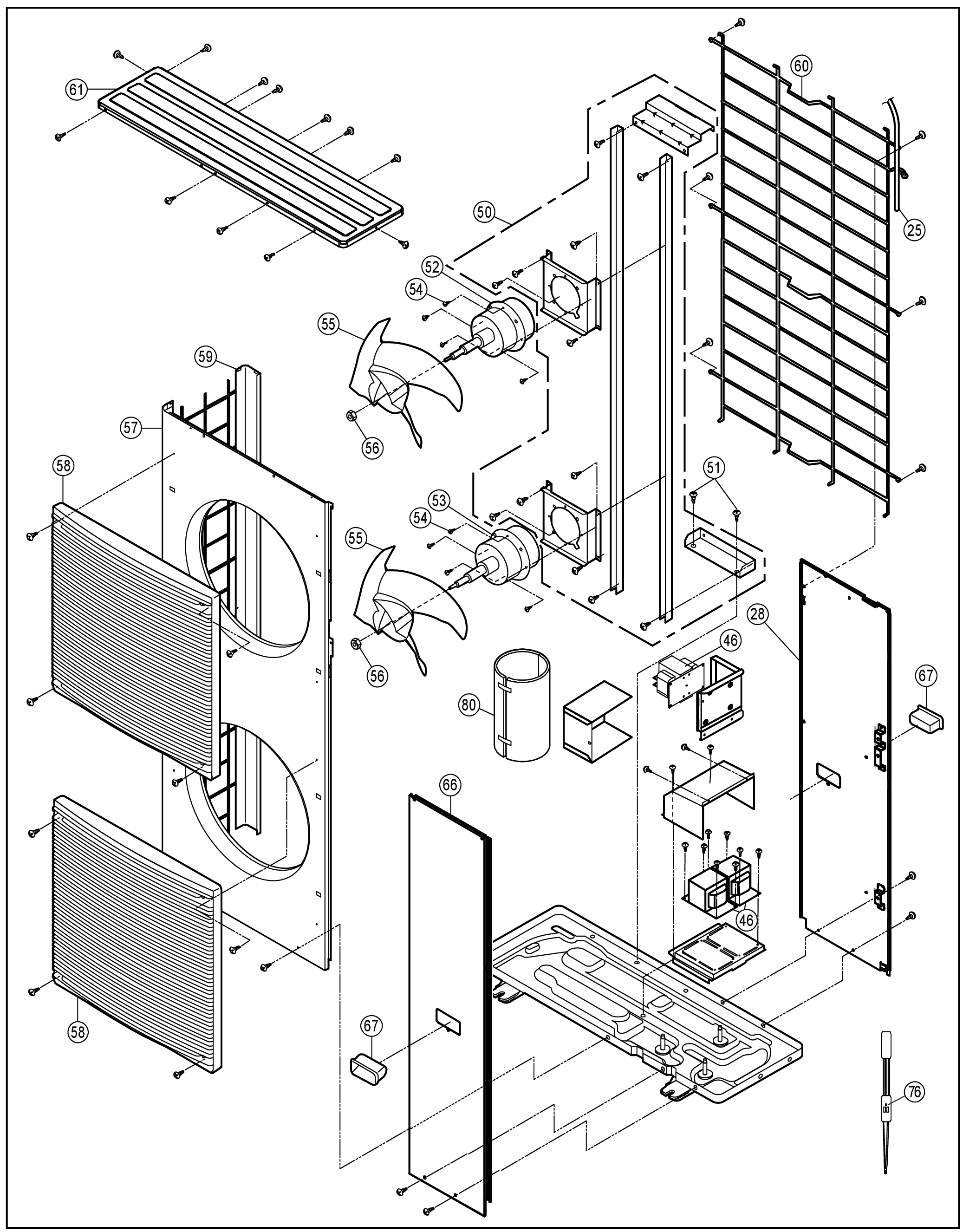 Panasonic WH-MXC16H9E8 exploded tekening