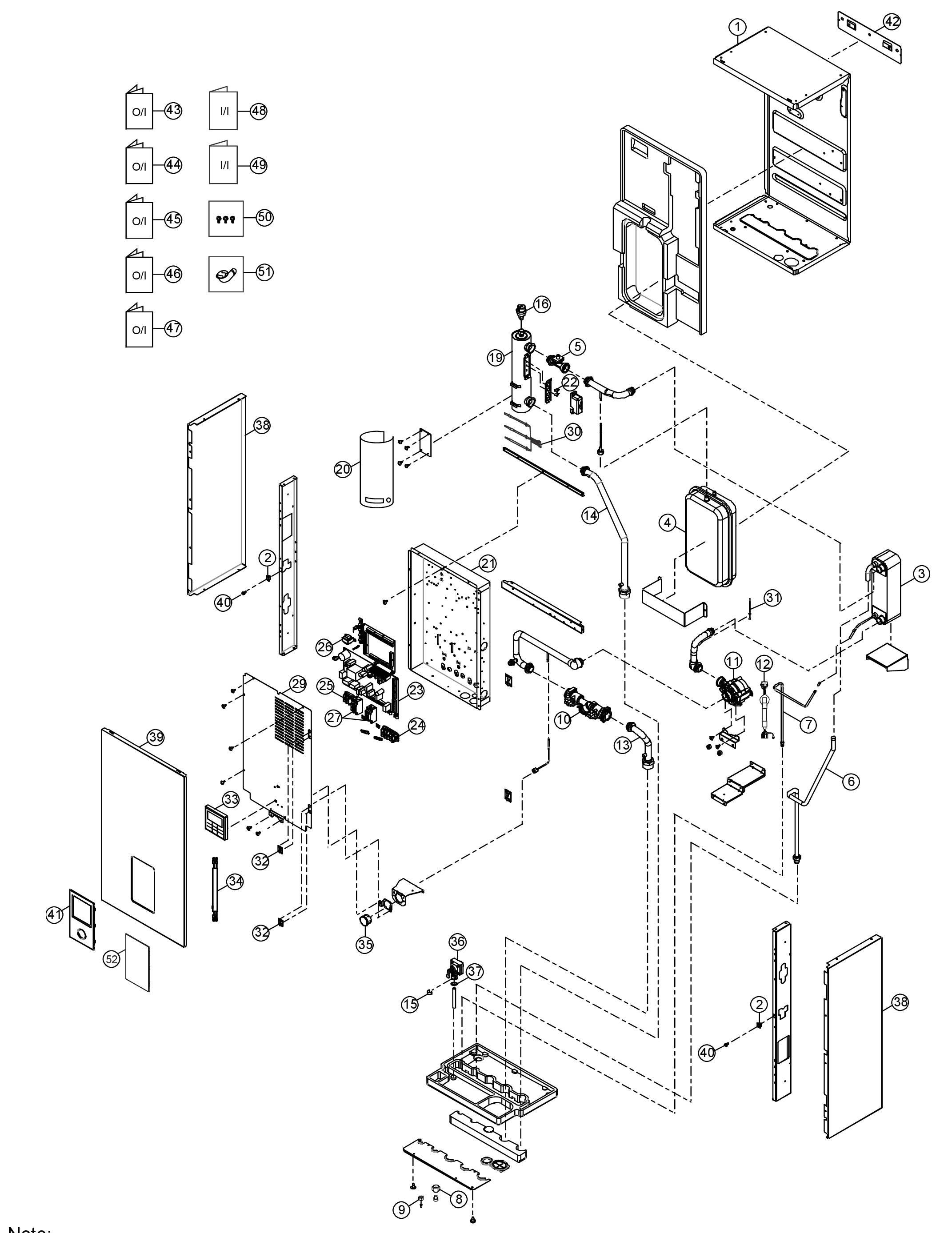 Panasonic WH-SDC05H3E5-1 exploded tekening