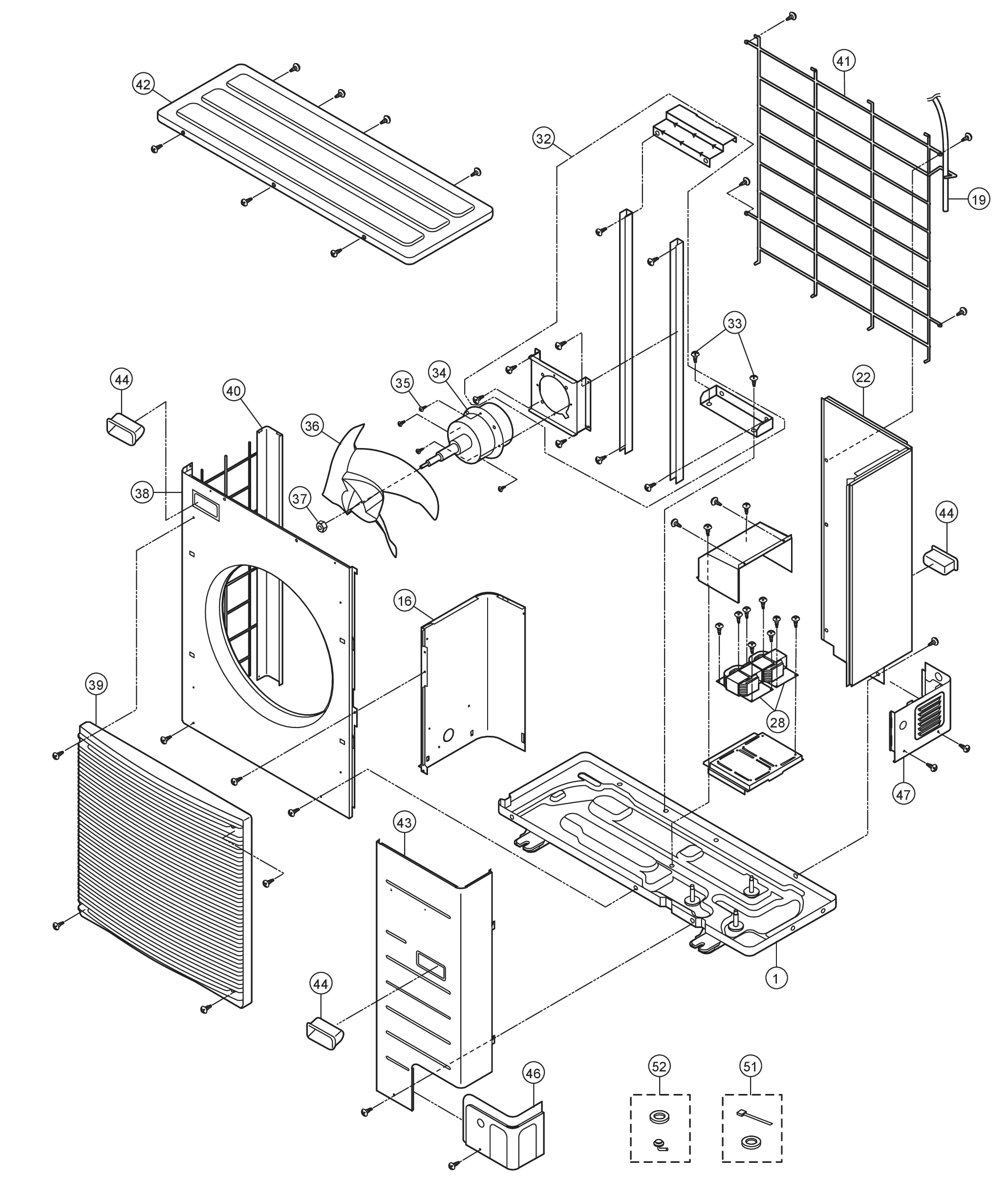 Panasonic WH-UD07HE5-1 exploded tekening