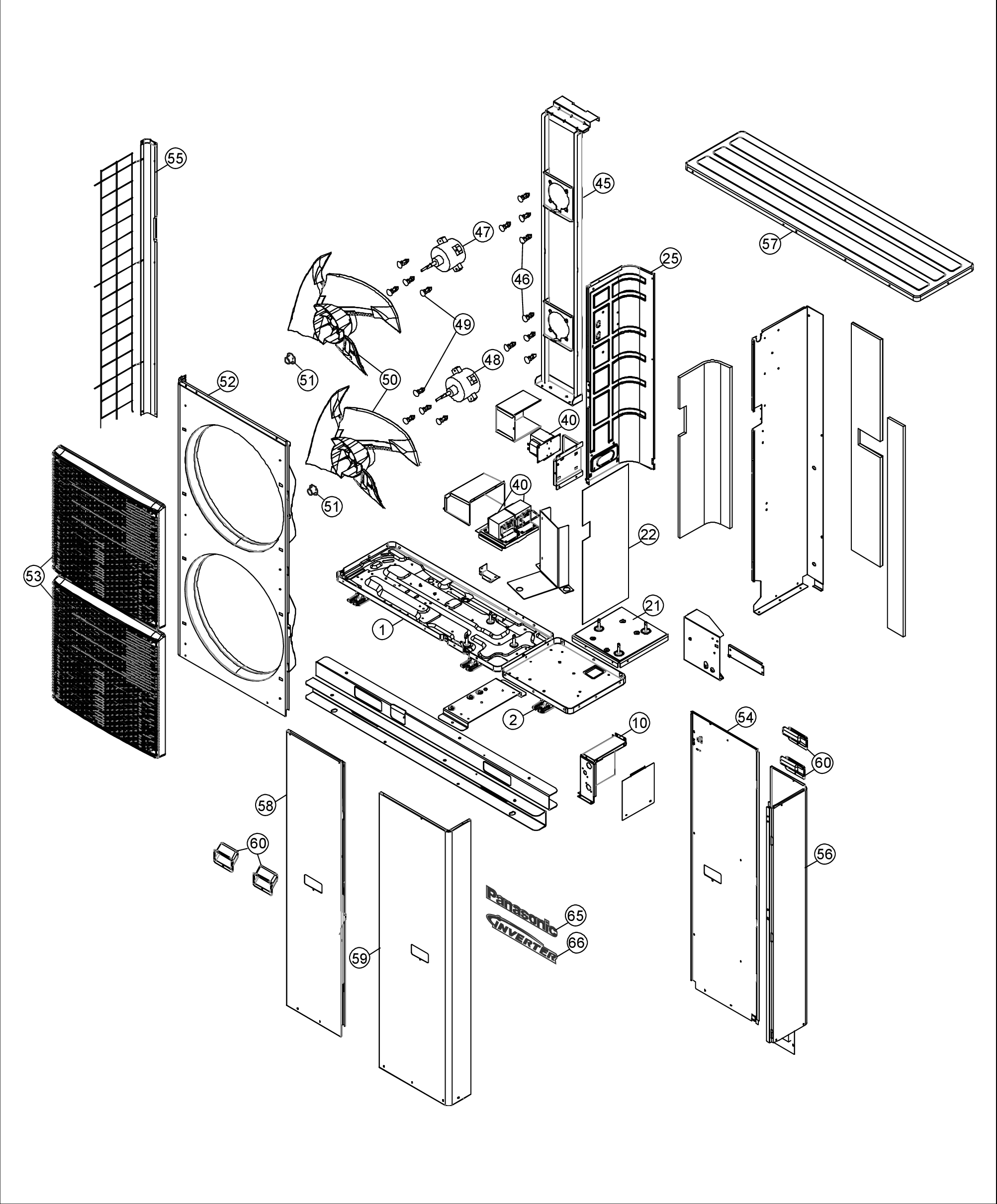 Panasonic WH-UQ09HE8 exploded tekening