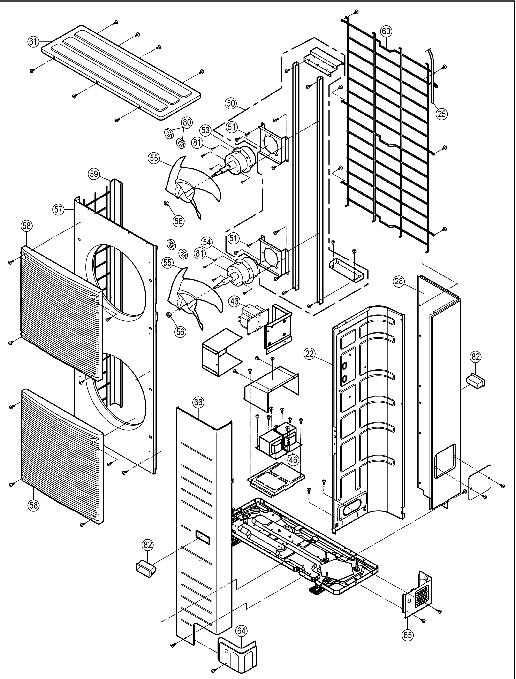 Panasonic WH-UX16HE8 exploded tekening