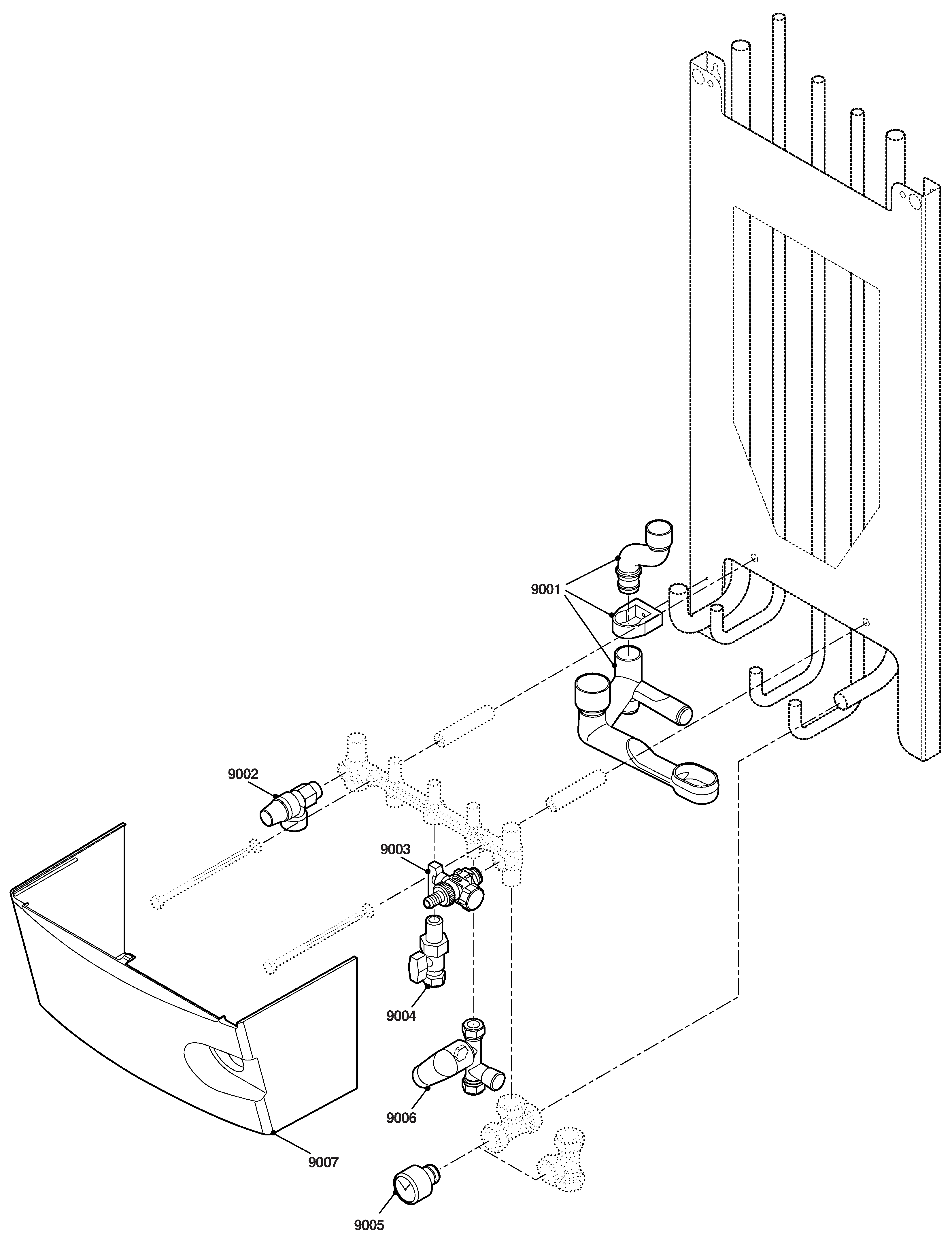 Remeha Avanta 35C Combi-CW5 exploded tekening