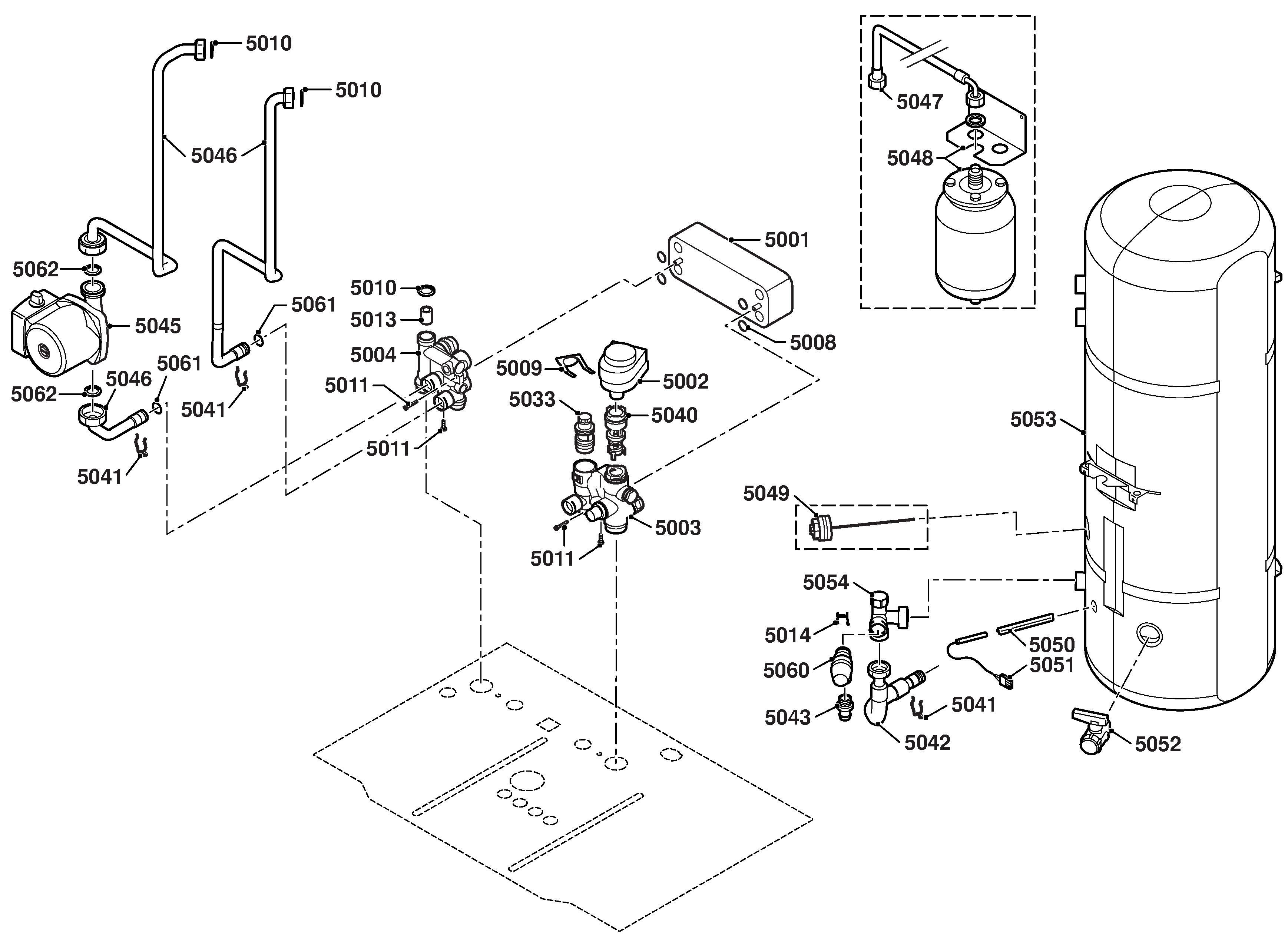Remeha Avanta CW6 exploded tekening