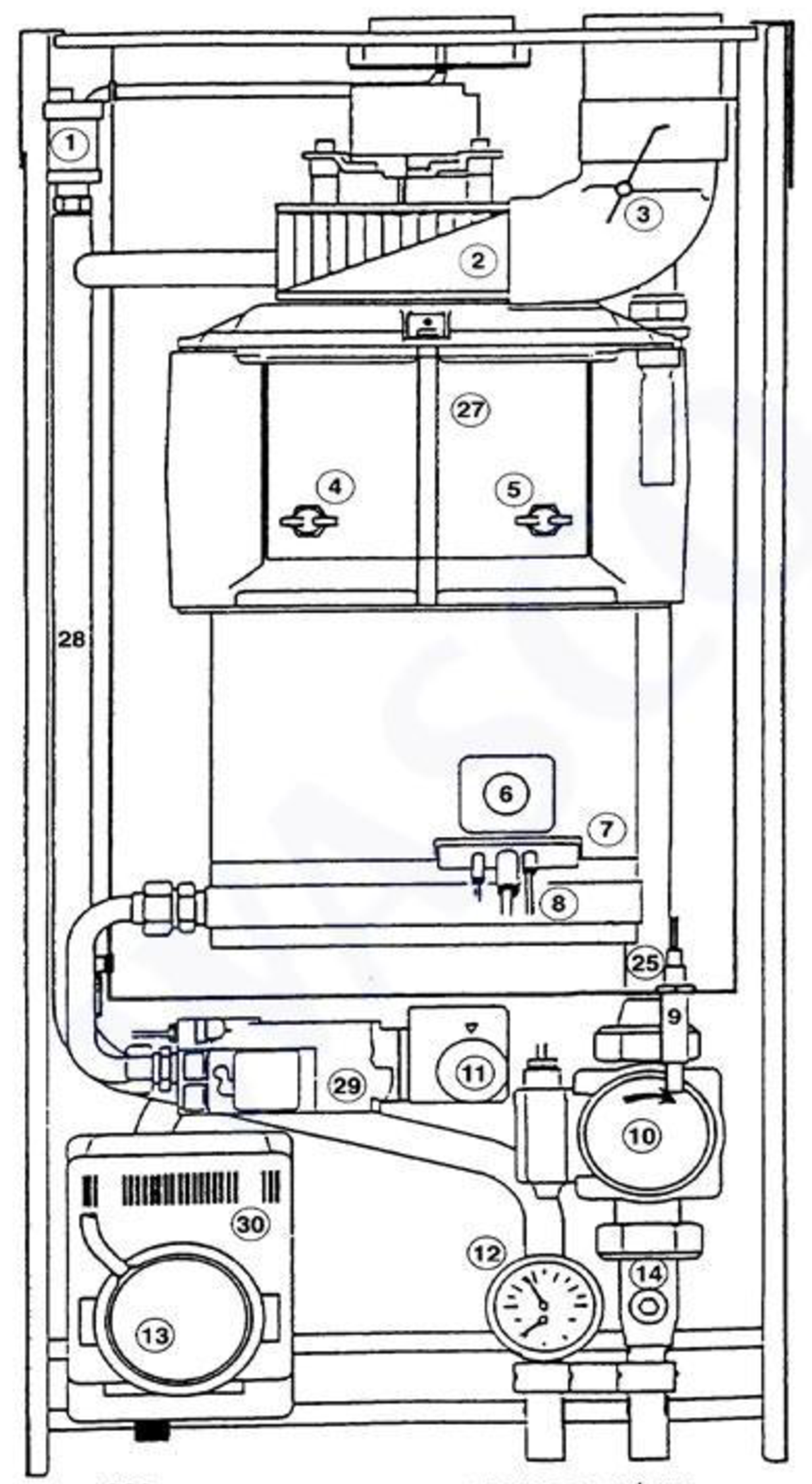 Remeha Optimum Solo exploded tekening
