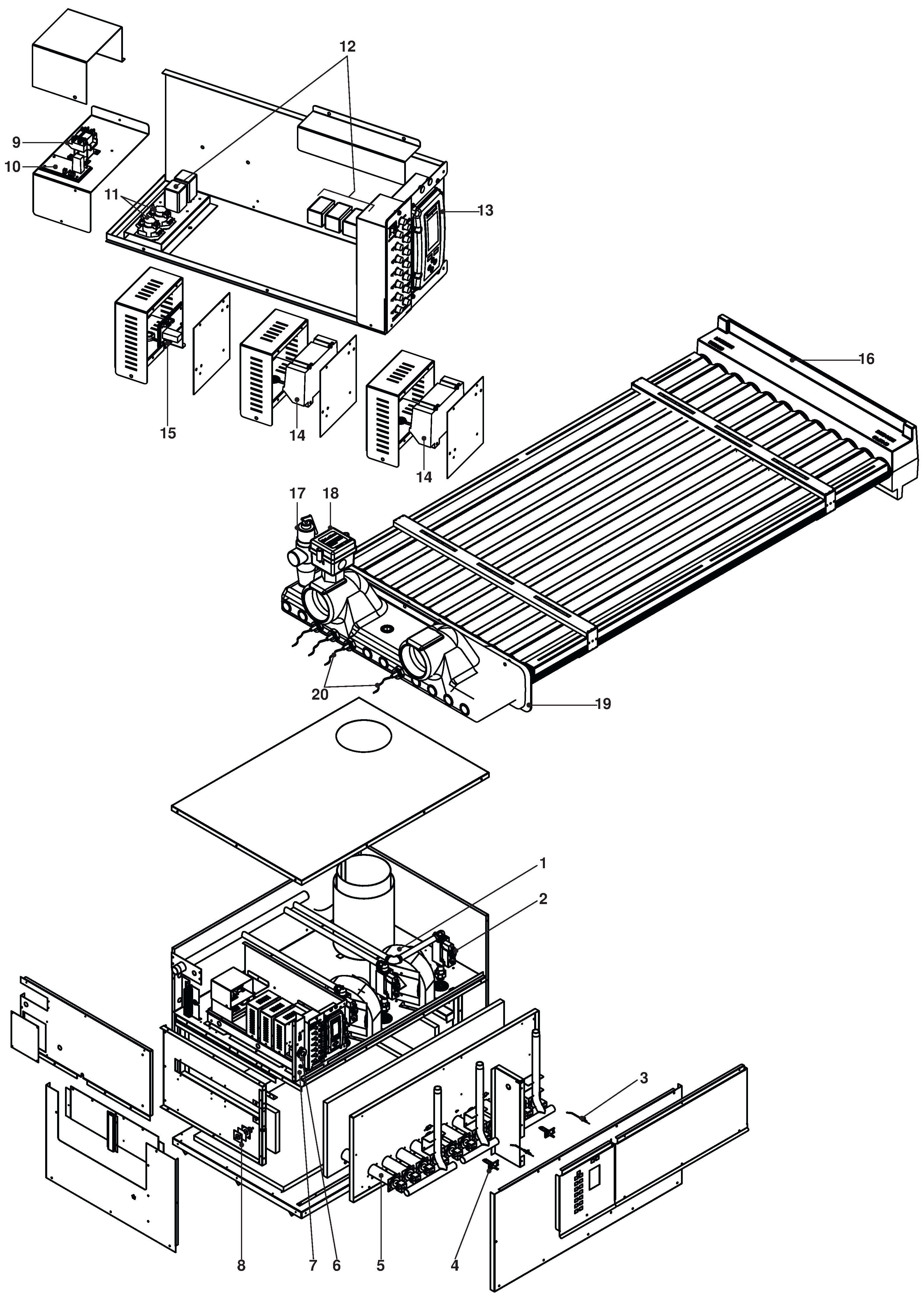 Remeha Sentry SLN 245 exploded tekening