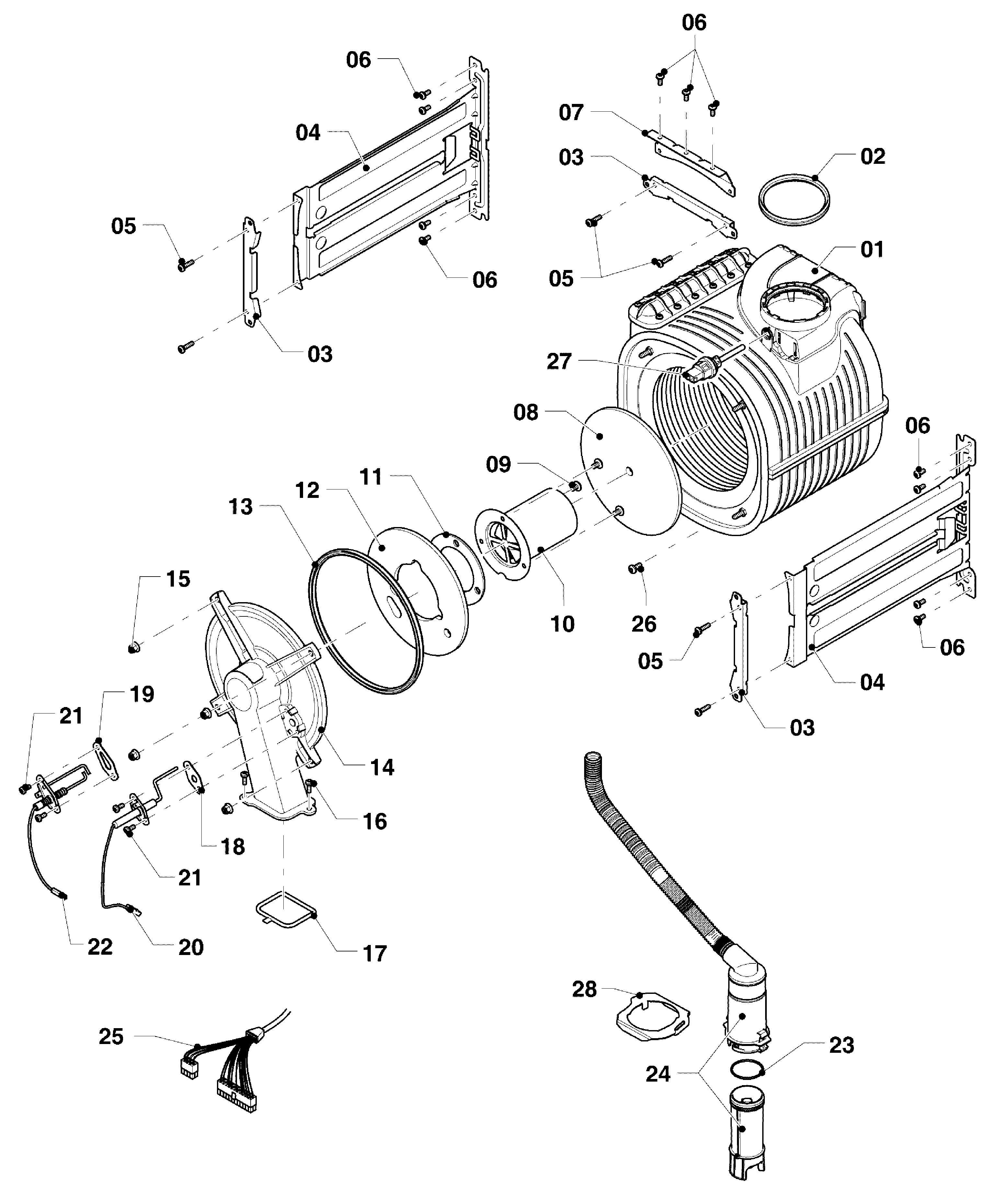 Vaillant ecoTEC plus VHR 25/32 CS/1-5 exploded tekening