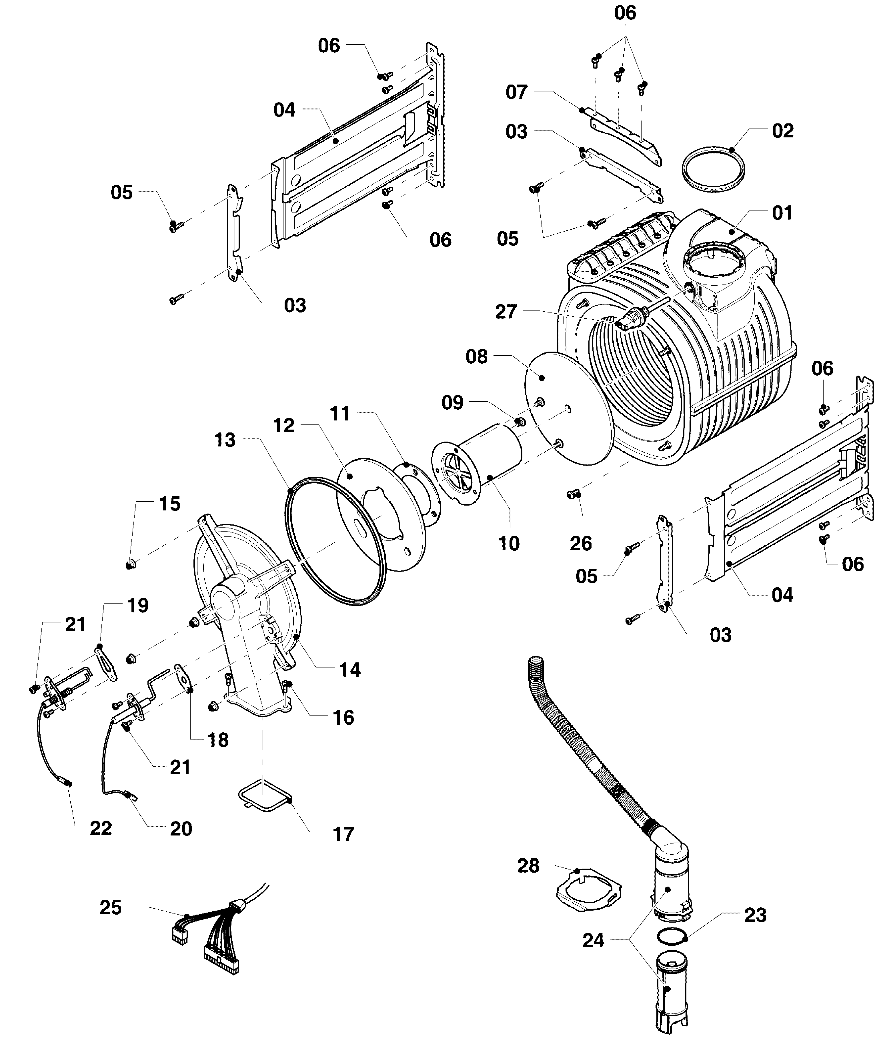 Vaillant ecoTEC plus VHR 35/40 CS/1-5 exploded tekening