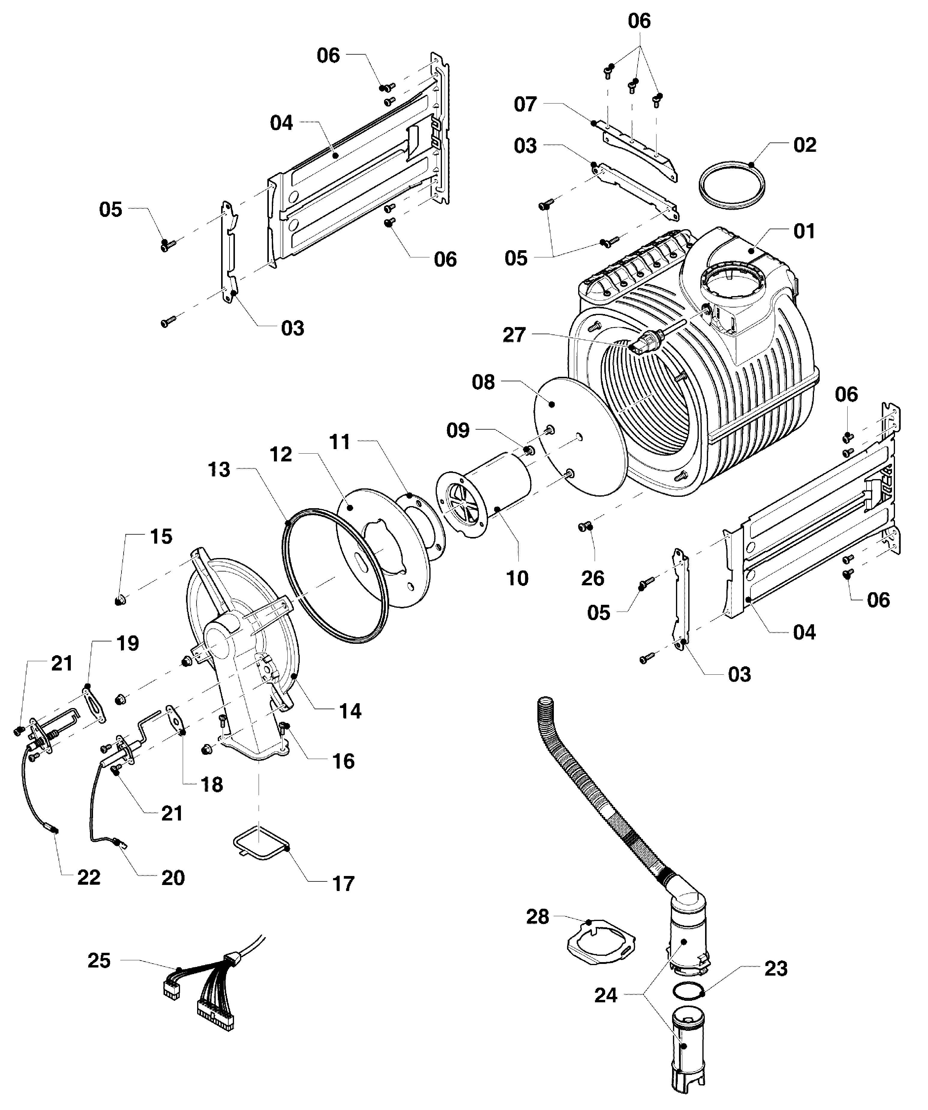 Vaillant ecoTEC plus VHR I 36 CS/1-5 R1 exploded tekening
