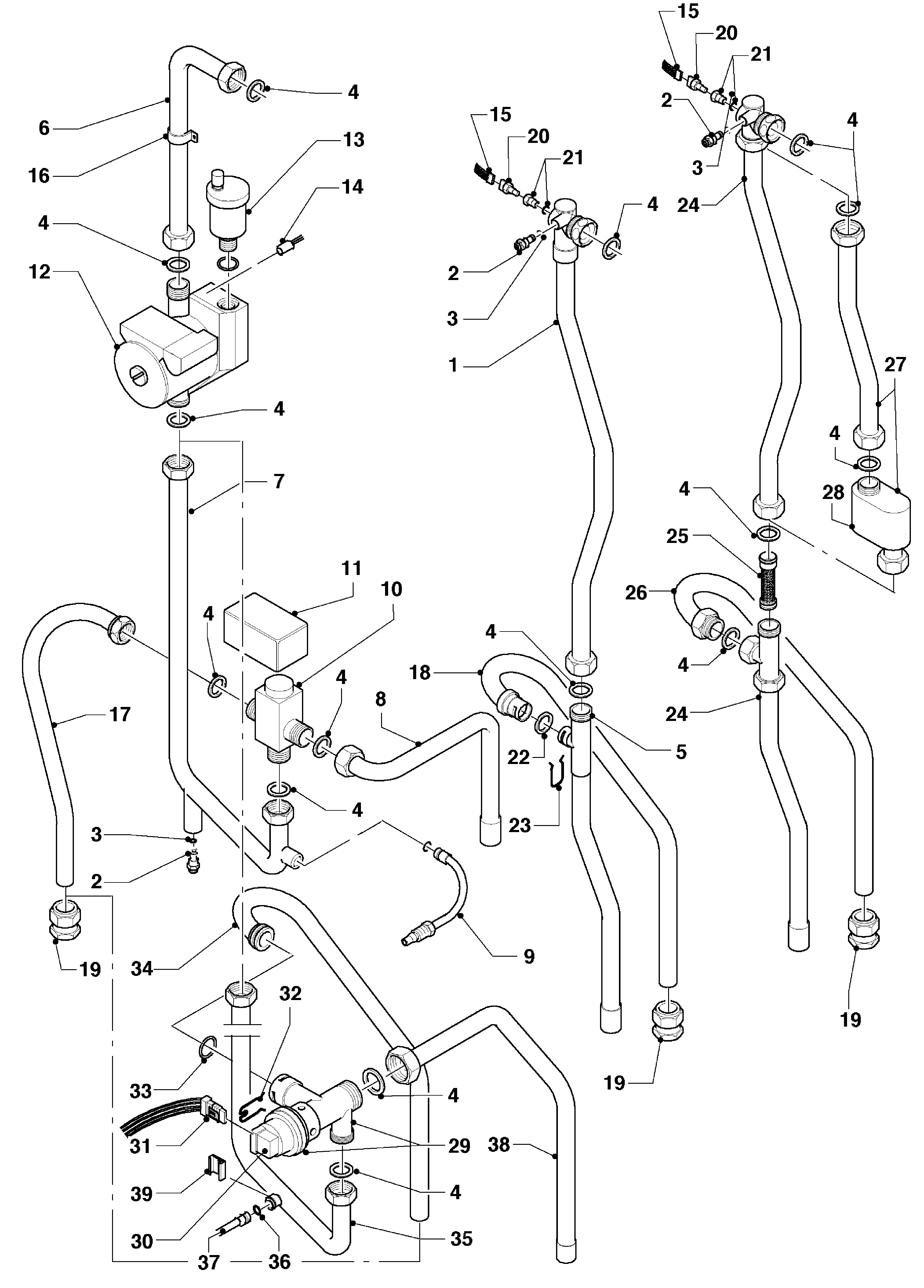 Vaillant hrSOLIDE VHR 10 S exploded tekening